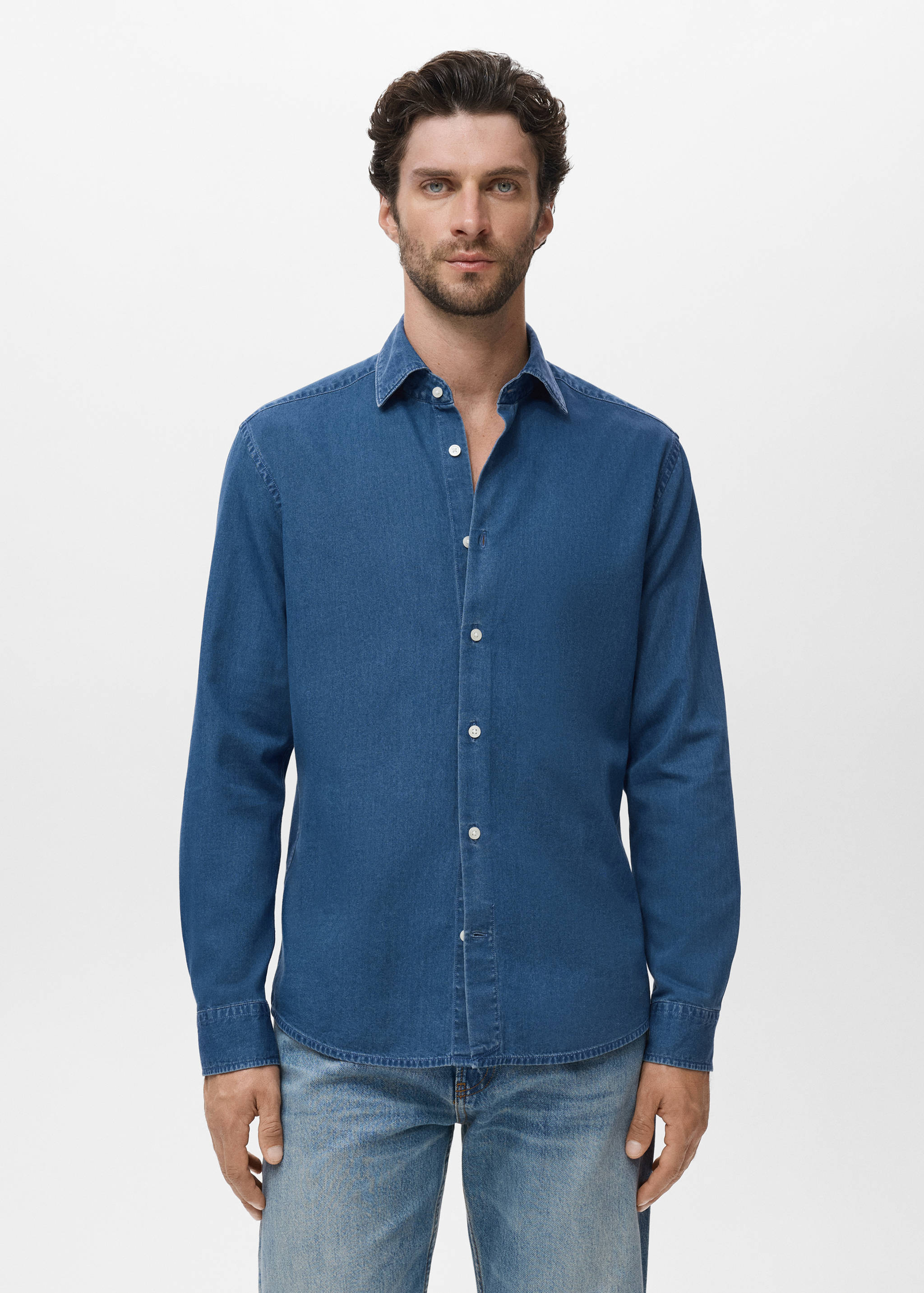 100% cotton chambray shirt - Medium plane