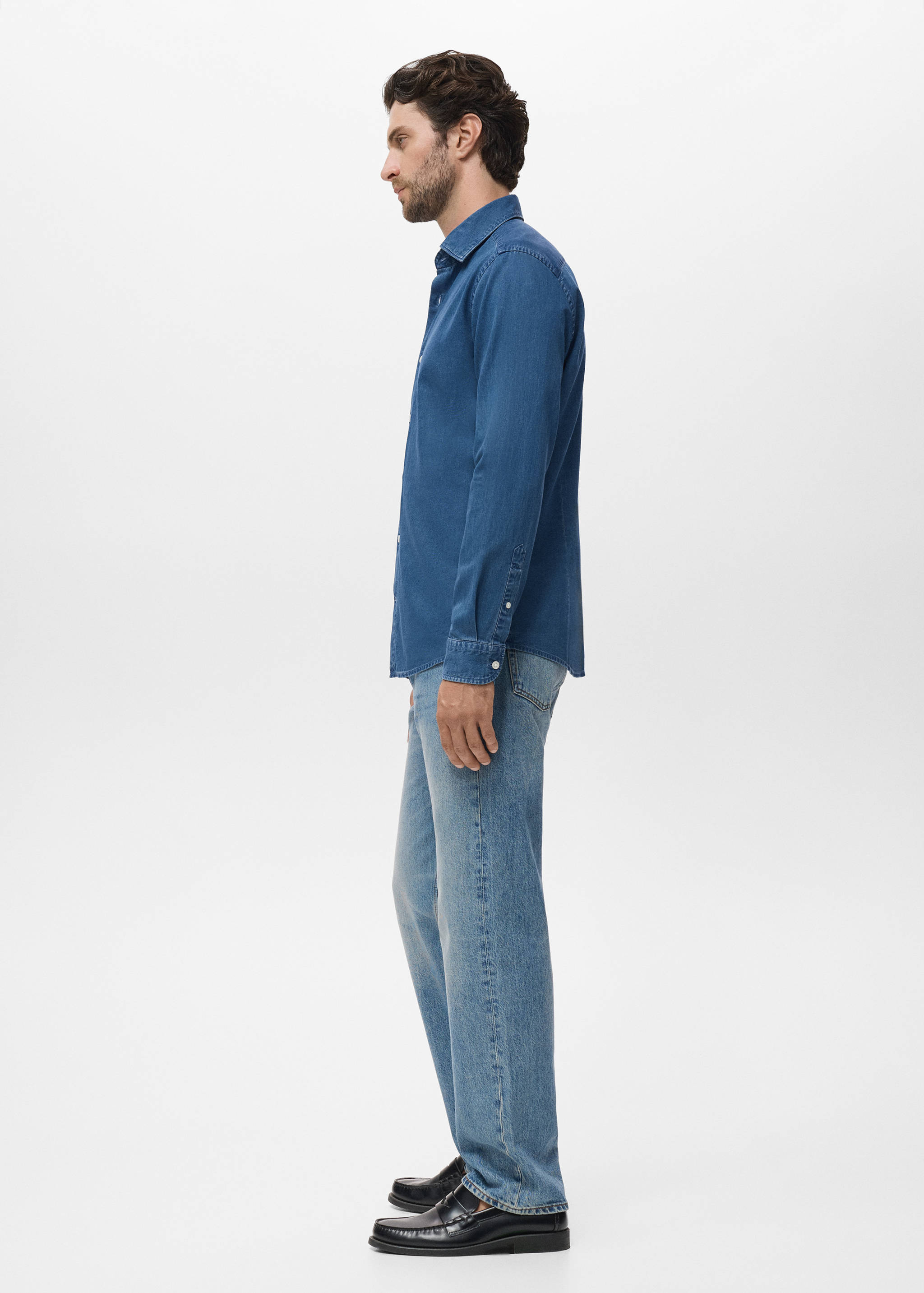 100% cotton chambray shirt - Details of the article 2