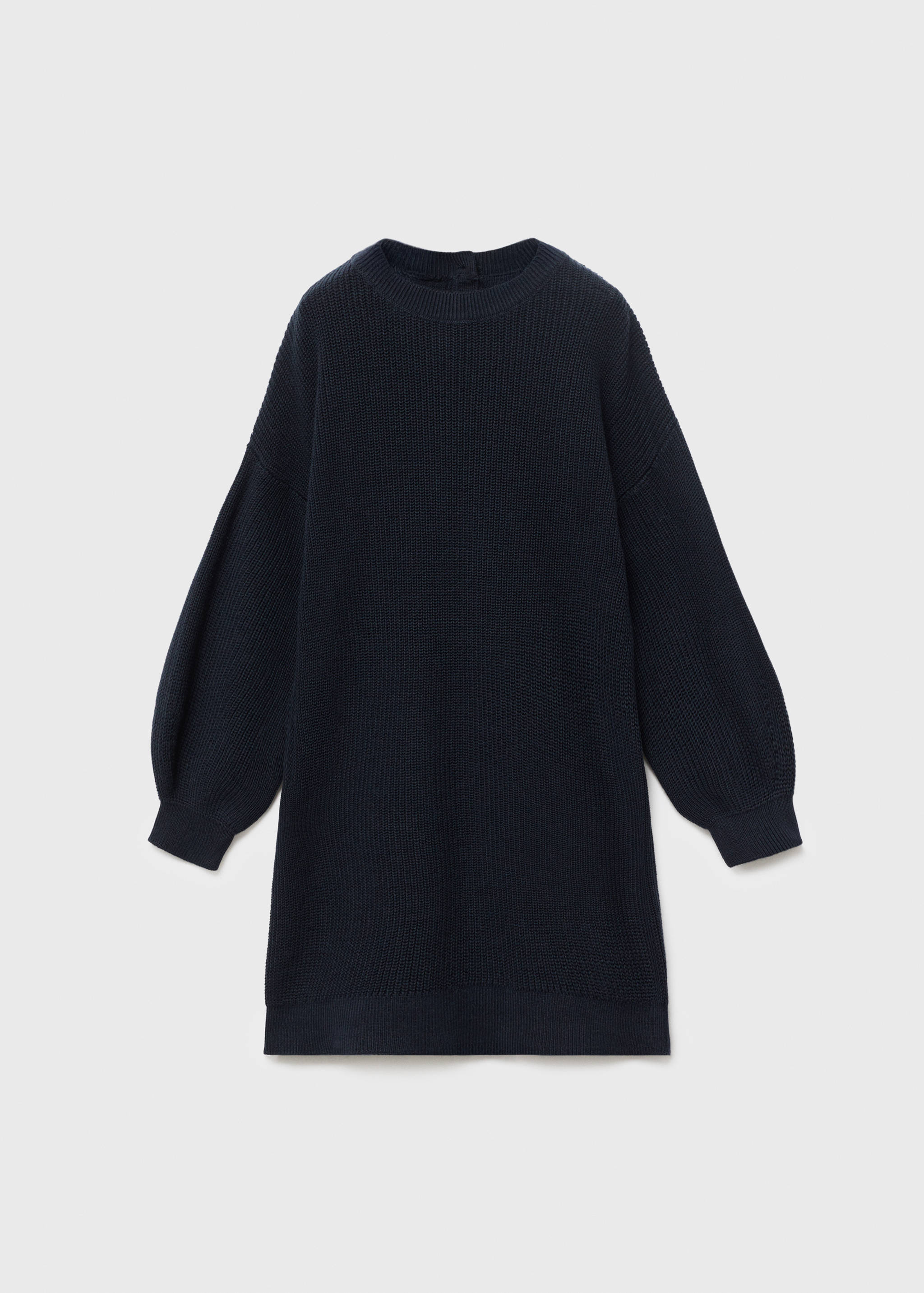 Plain knitted dress - Article without model