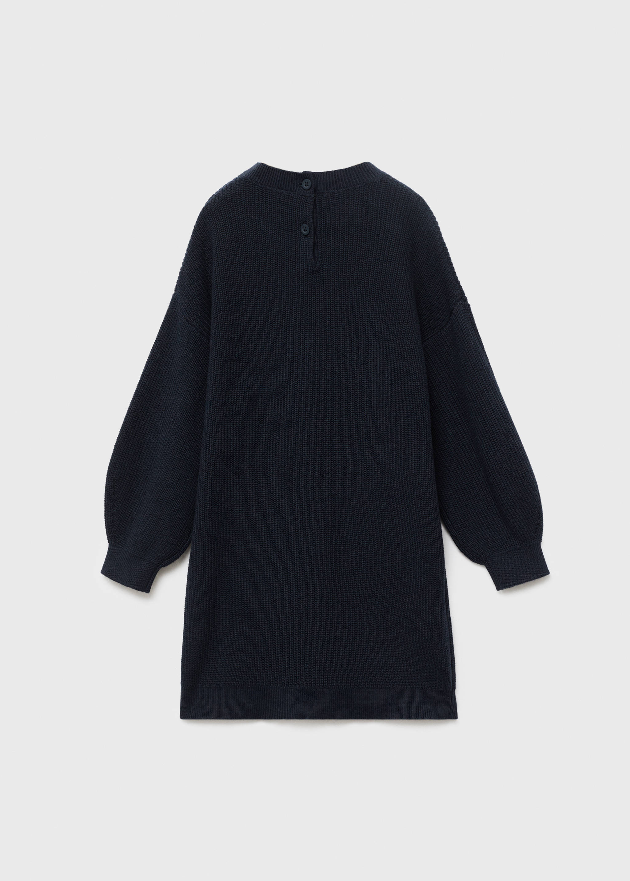 Plain knitted dress - Reverse of the article