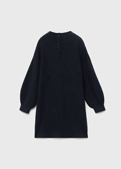 Plain knitted dress — Navy 6