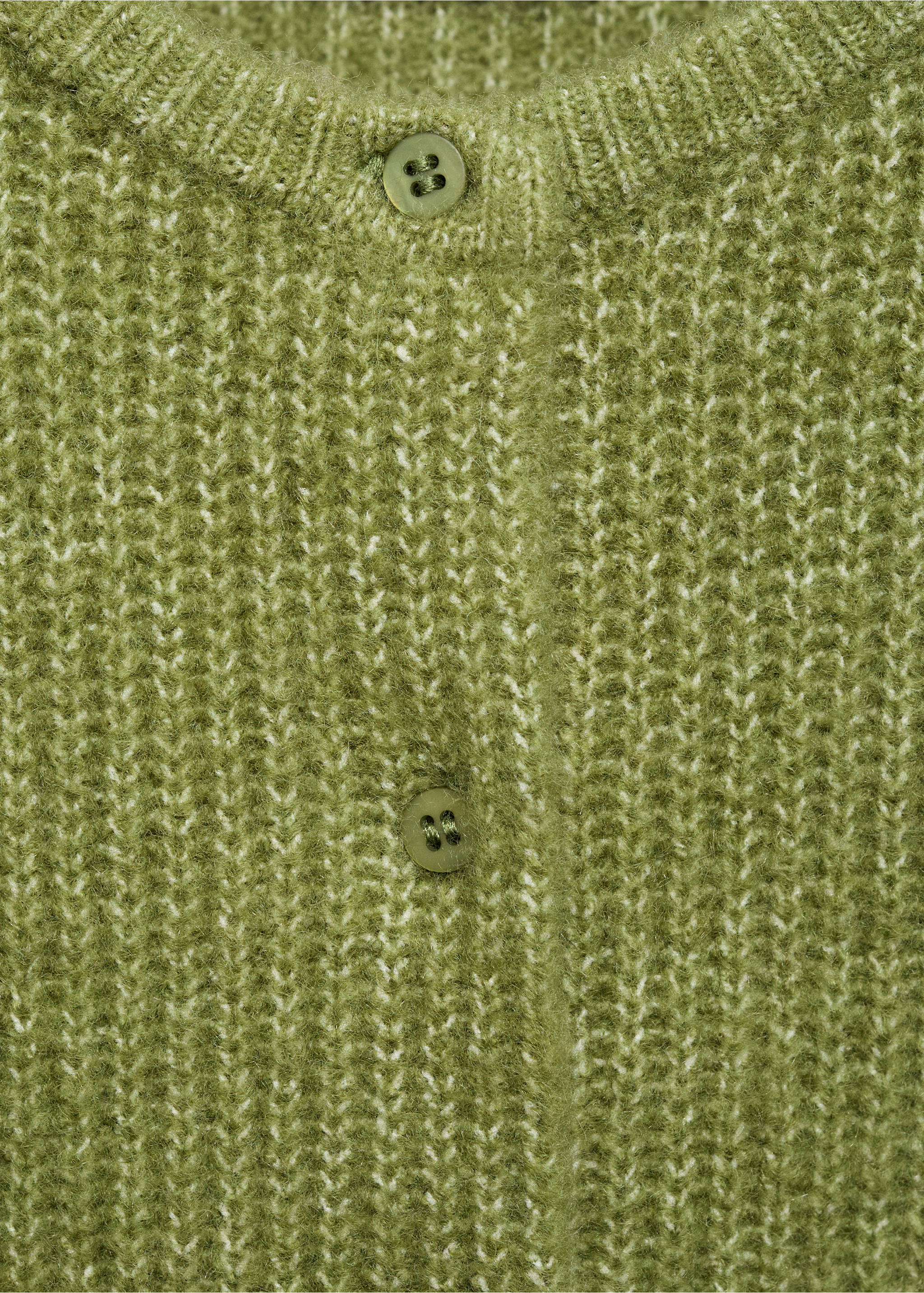 Cárdigan punto botones - Detalle del artículo 8, Verde. Ref: 17095154-00.