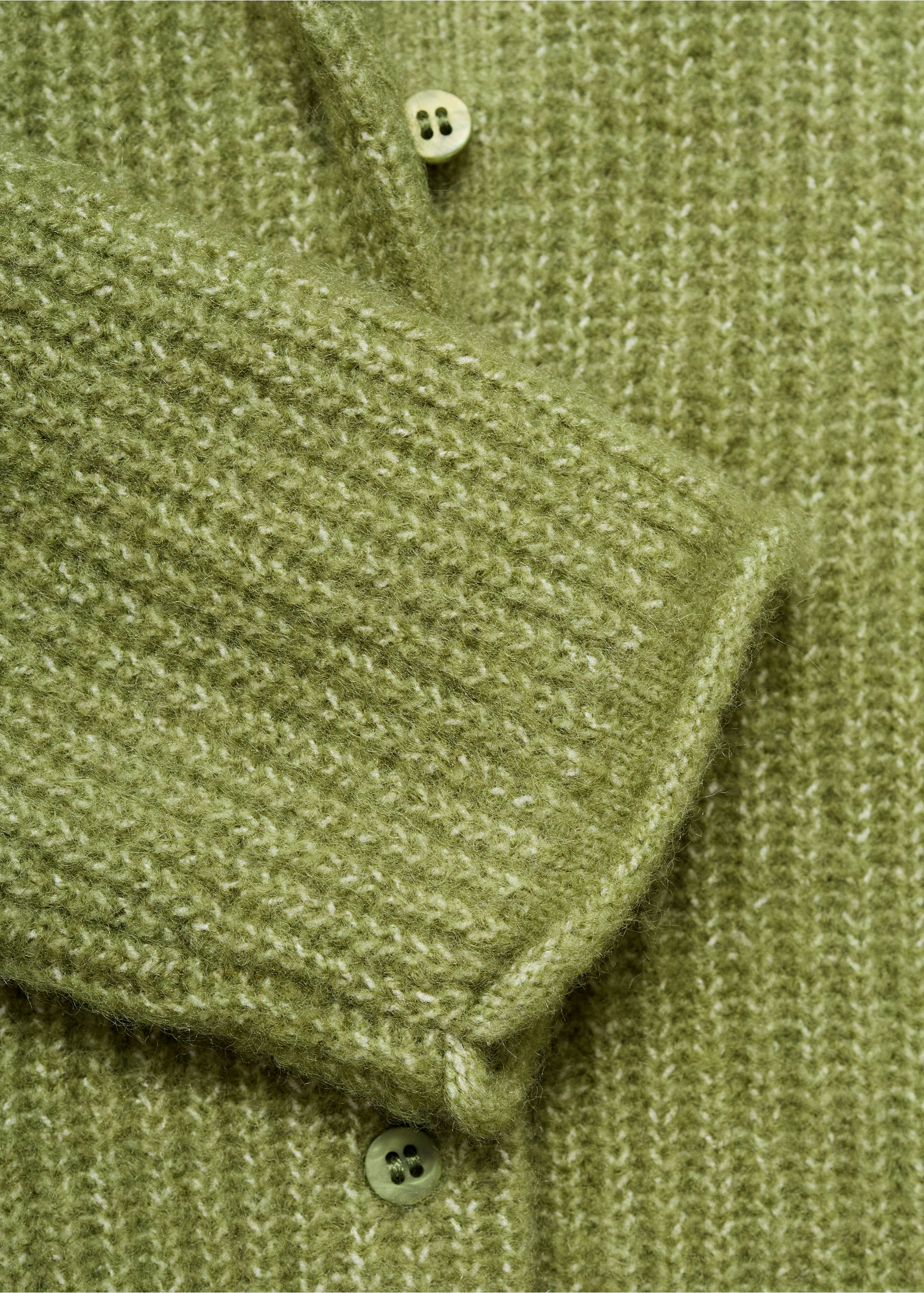 Cárdigan punto botones - Detalle del artículo 0, Verde. Ref: 17095154-00.