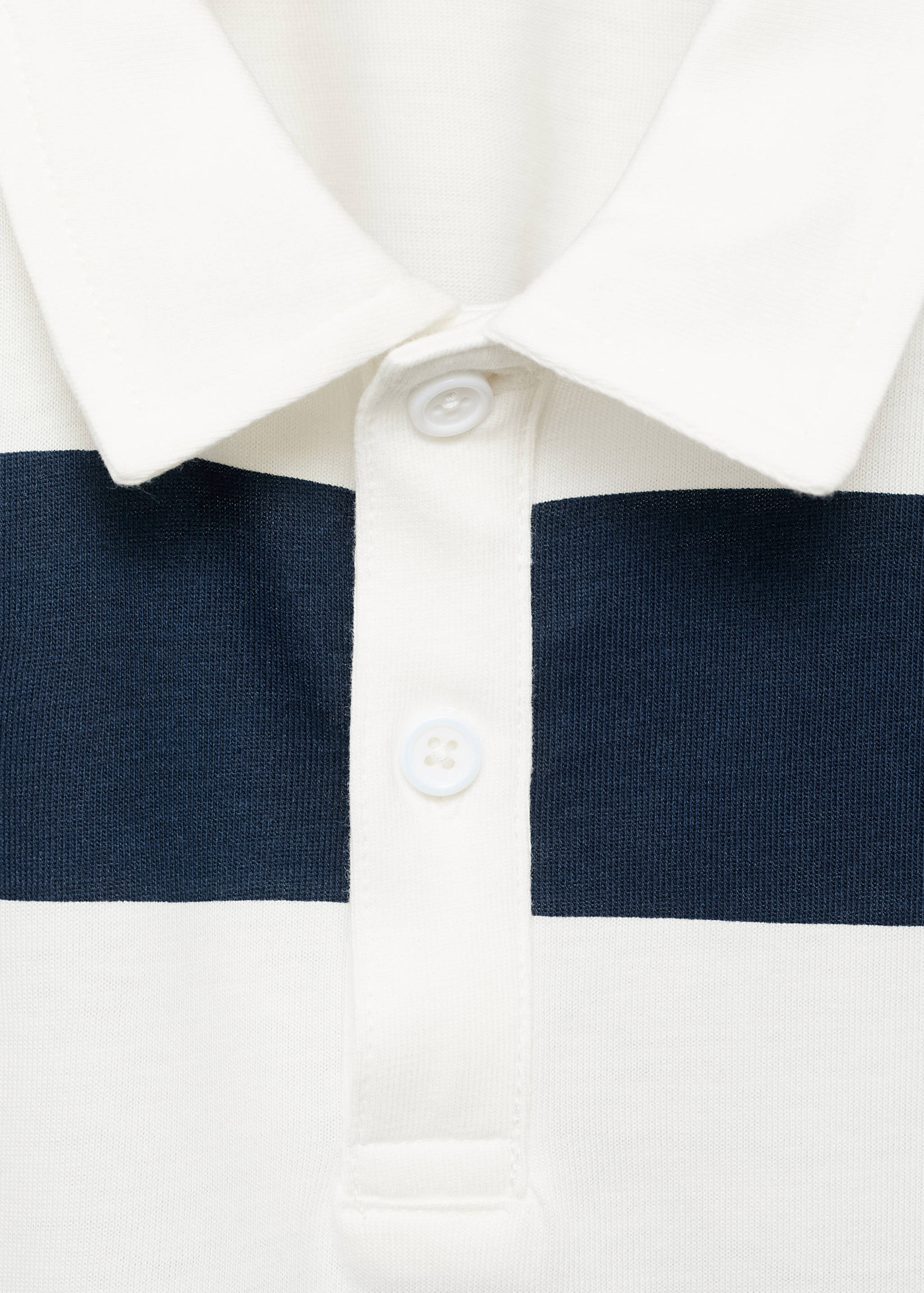 Striped cotton polo shirt - Details of the article 8