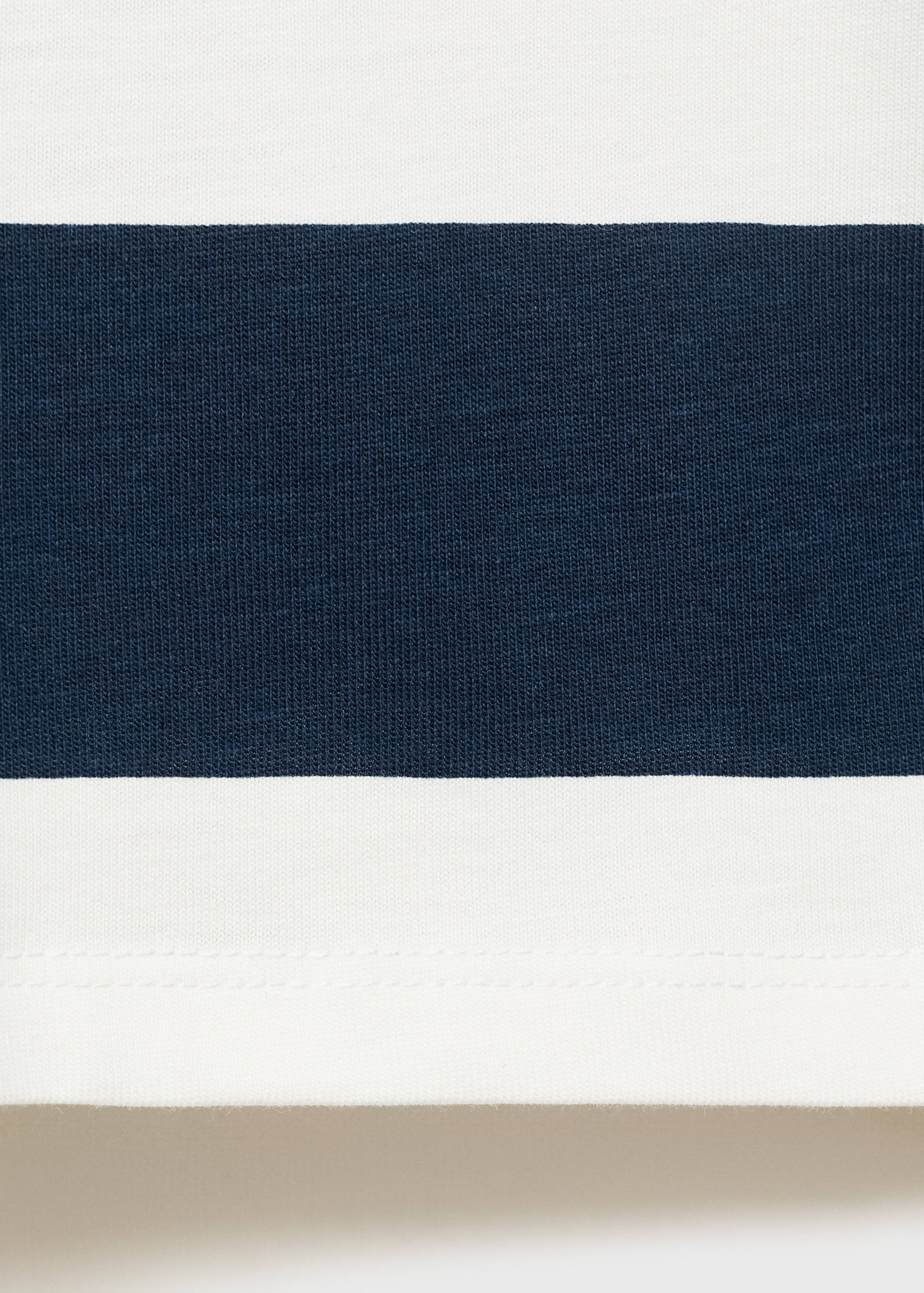 Striped cotton polo shirt - Details of the article 0