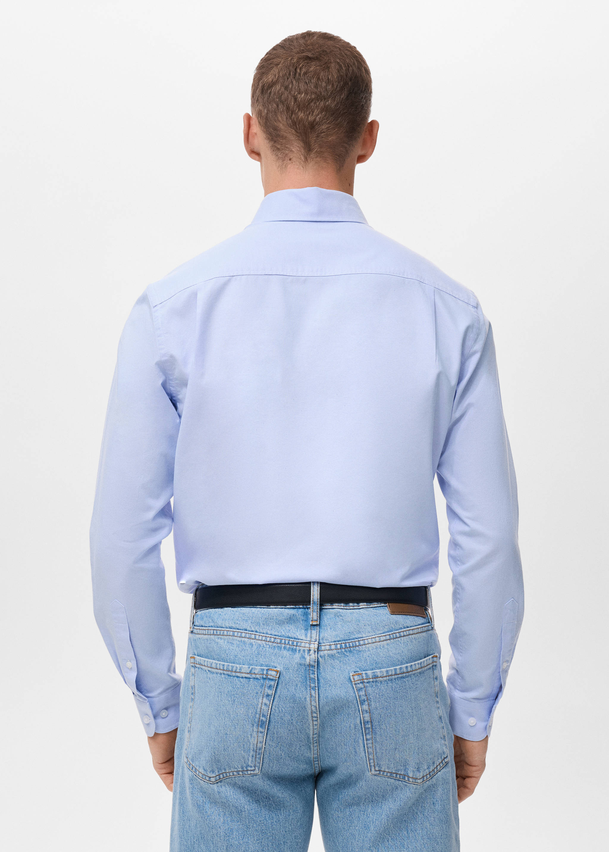 100% cotton Oxford shirt - Reverse of the article