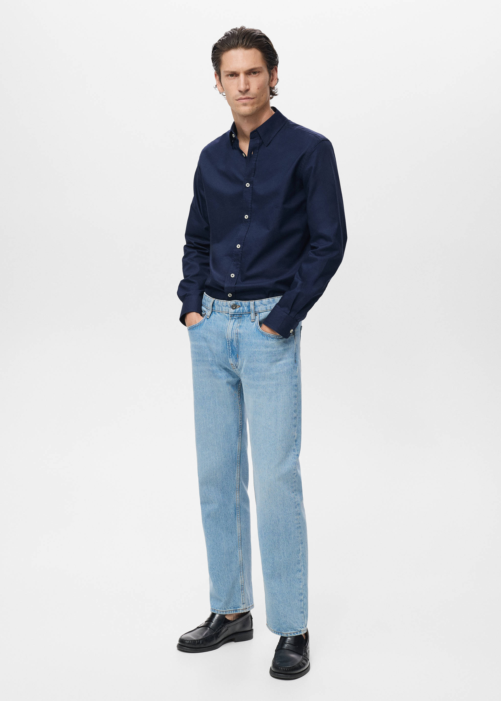 Kemeja Oxford 100% katun - Tampilan Umum