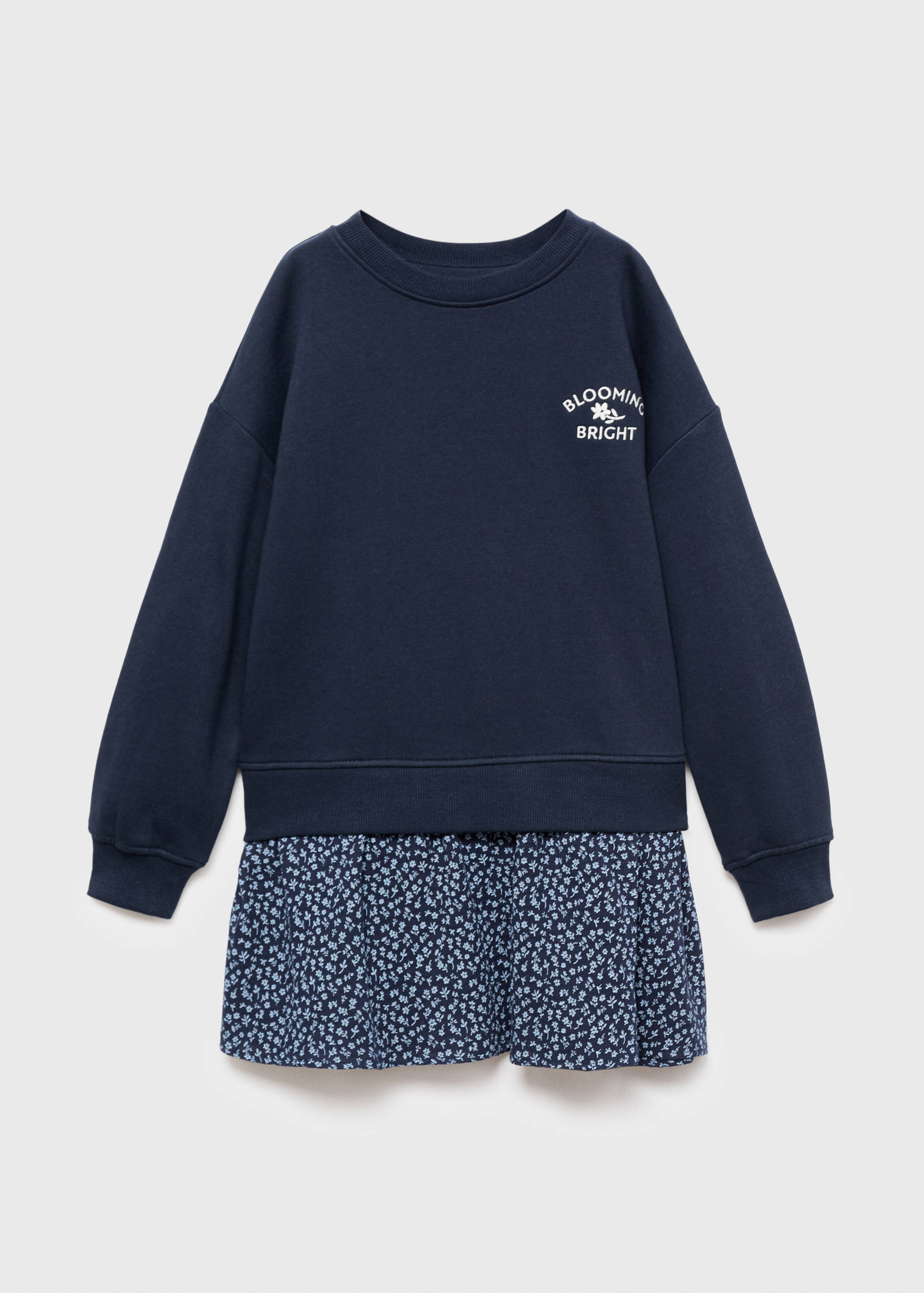 Robe effet sweat à fleurs - Article sans modèle