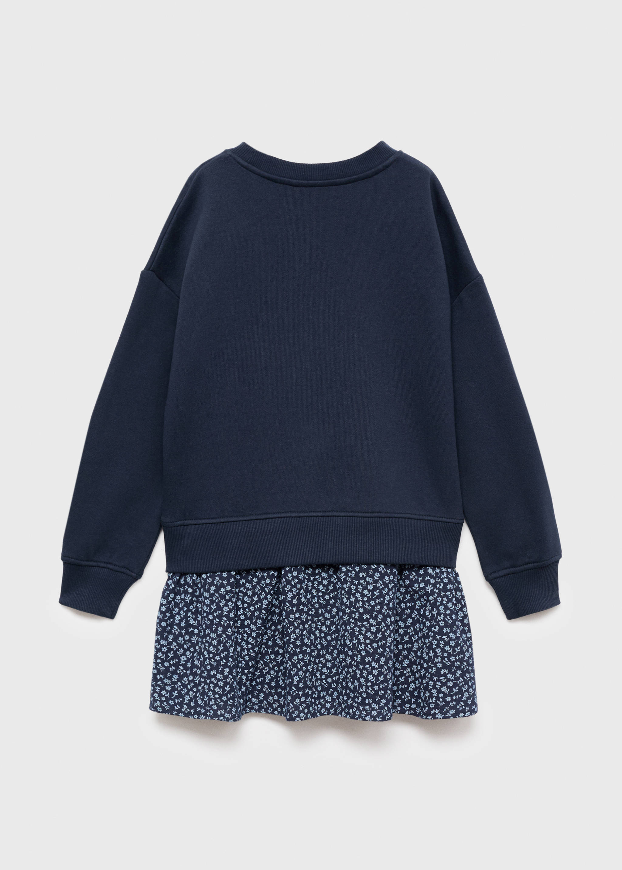 Robe effet sweat à fleurs - Verso de l’article