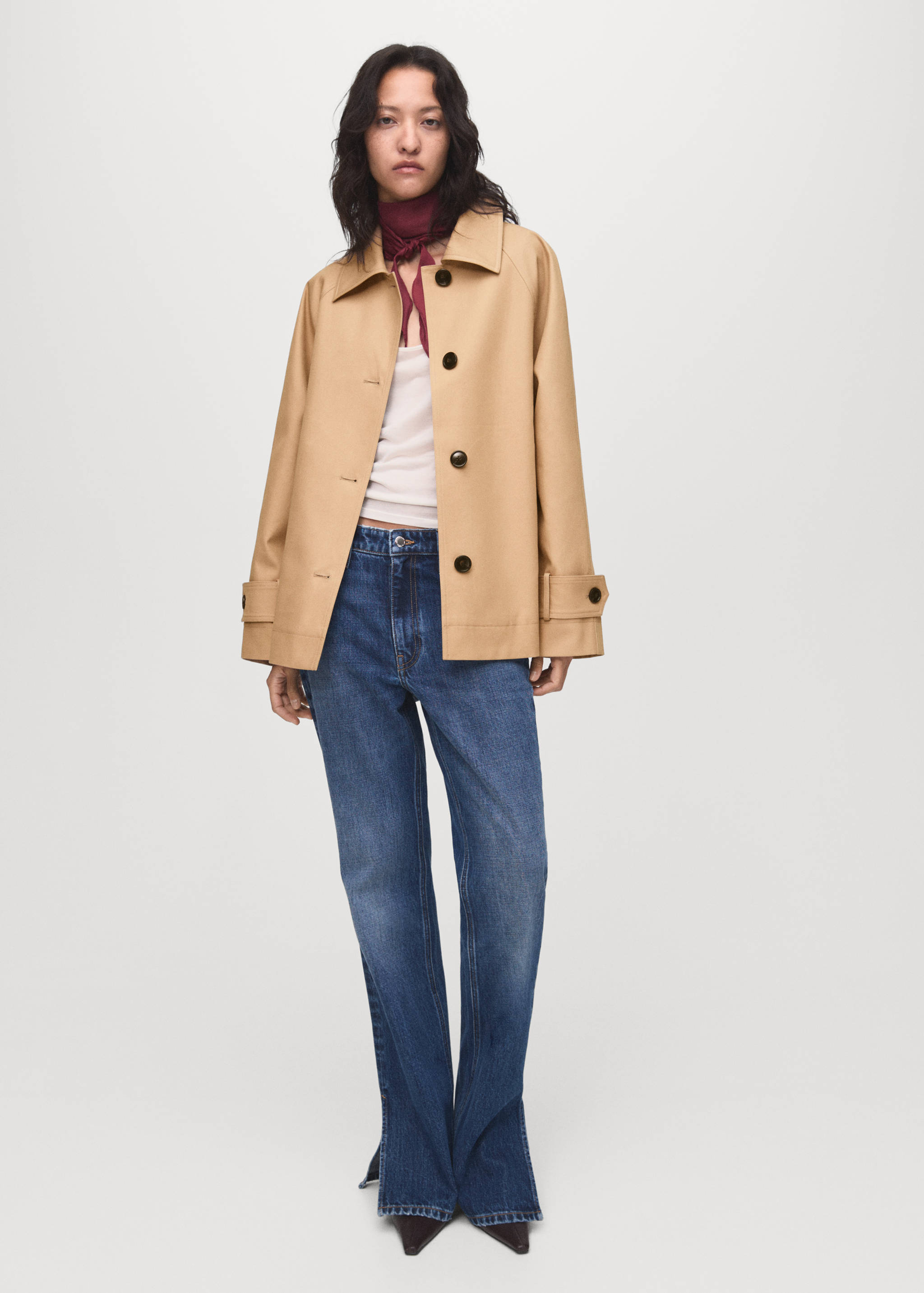 Oversized parka with epaulettes - General plane