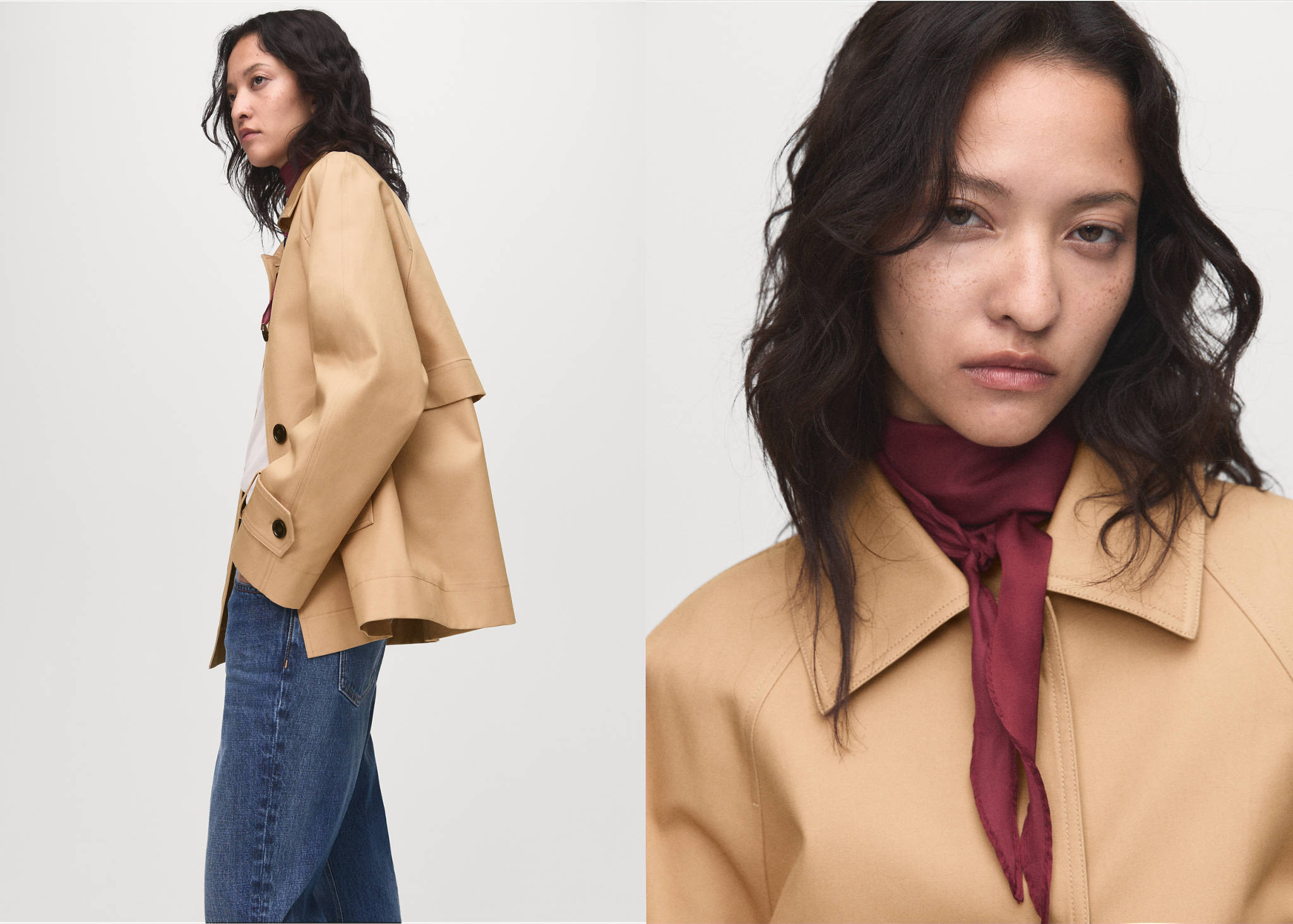Oversize parka s omčama - Panoramski prikaz