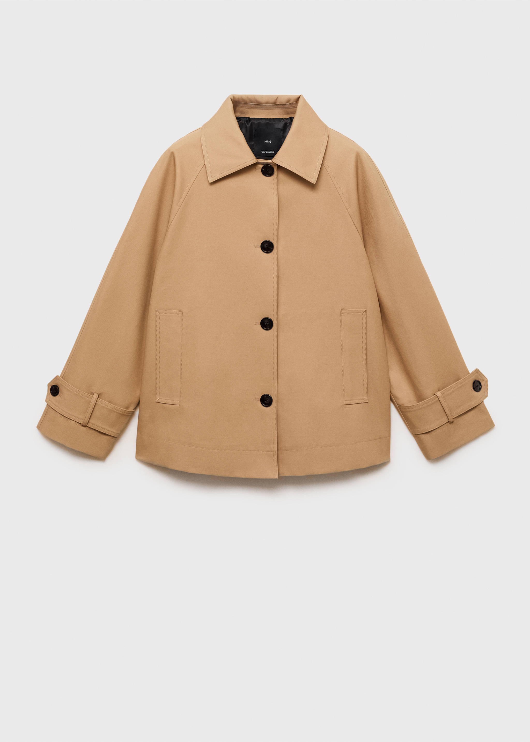 Oversized parka with epaulettes - Article without model, Beige. Ref: 17095164-00.