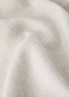 Washed linen fitted sheet for cot — Beige 2