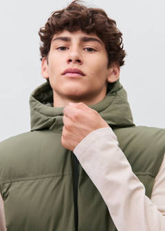 Quilted gilet — Khaki 5