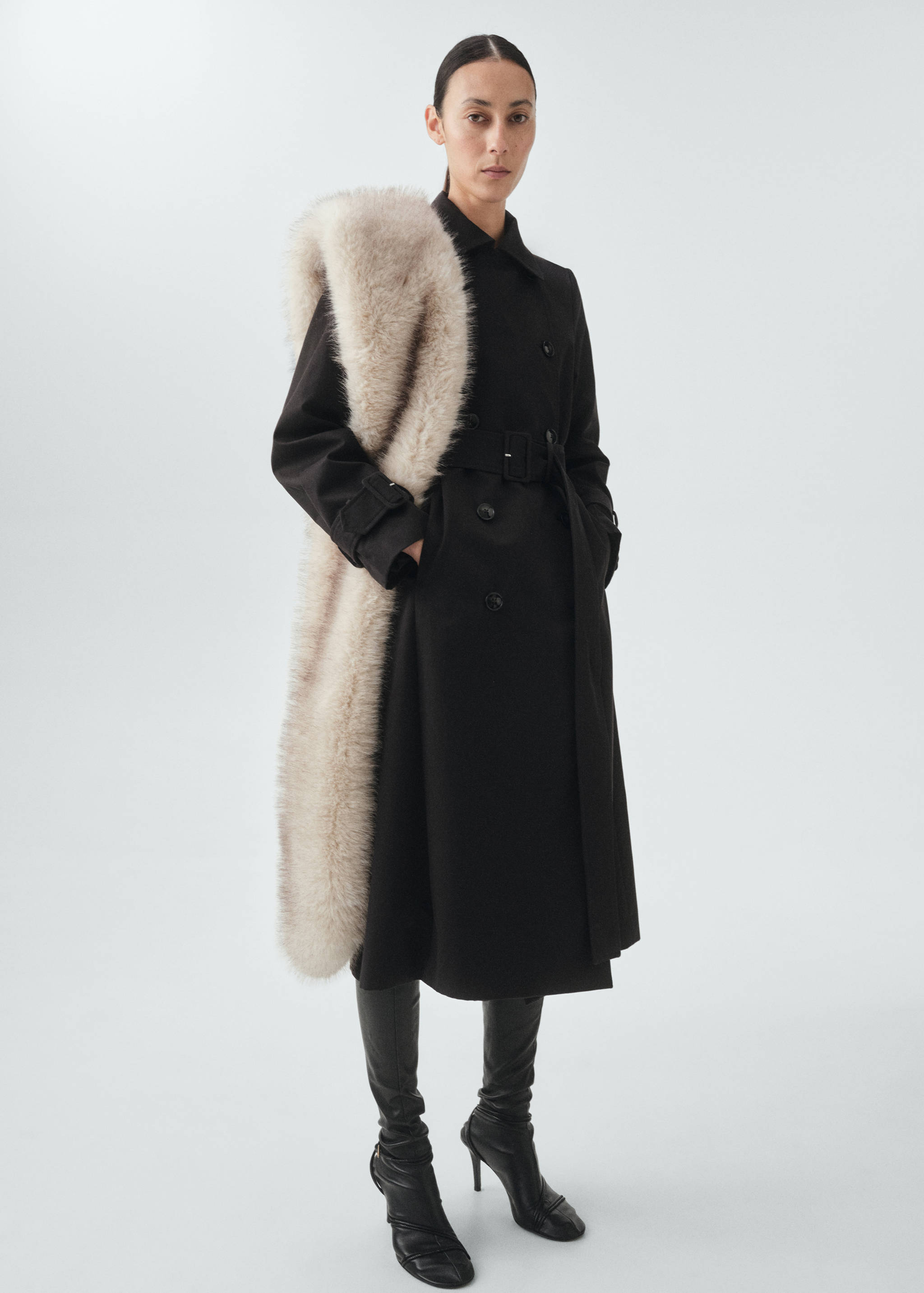 经典100%棉质风衣 - null