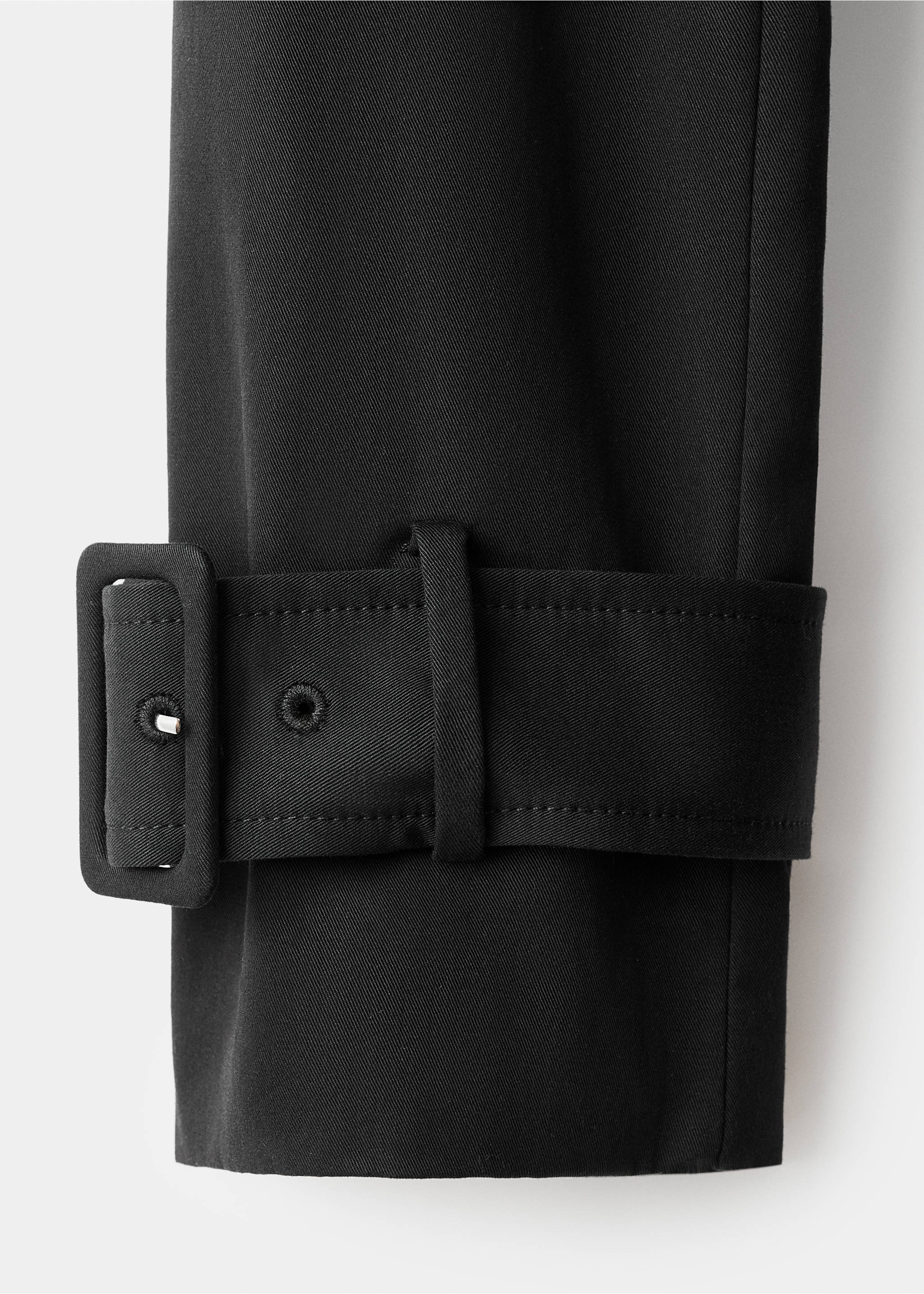 经典100%棉质风衣 - null, 黑色. Ref: 17095794-00.