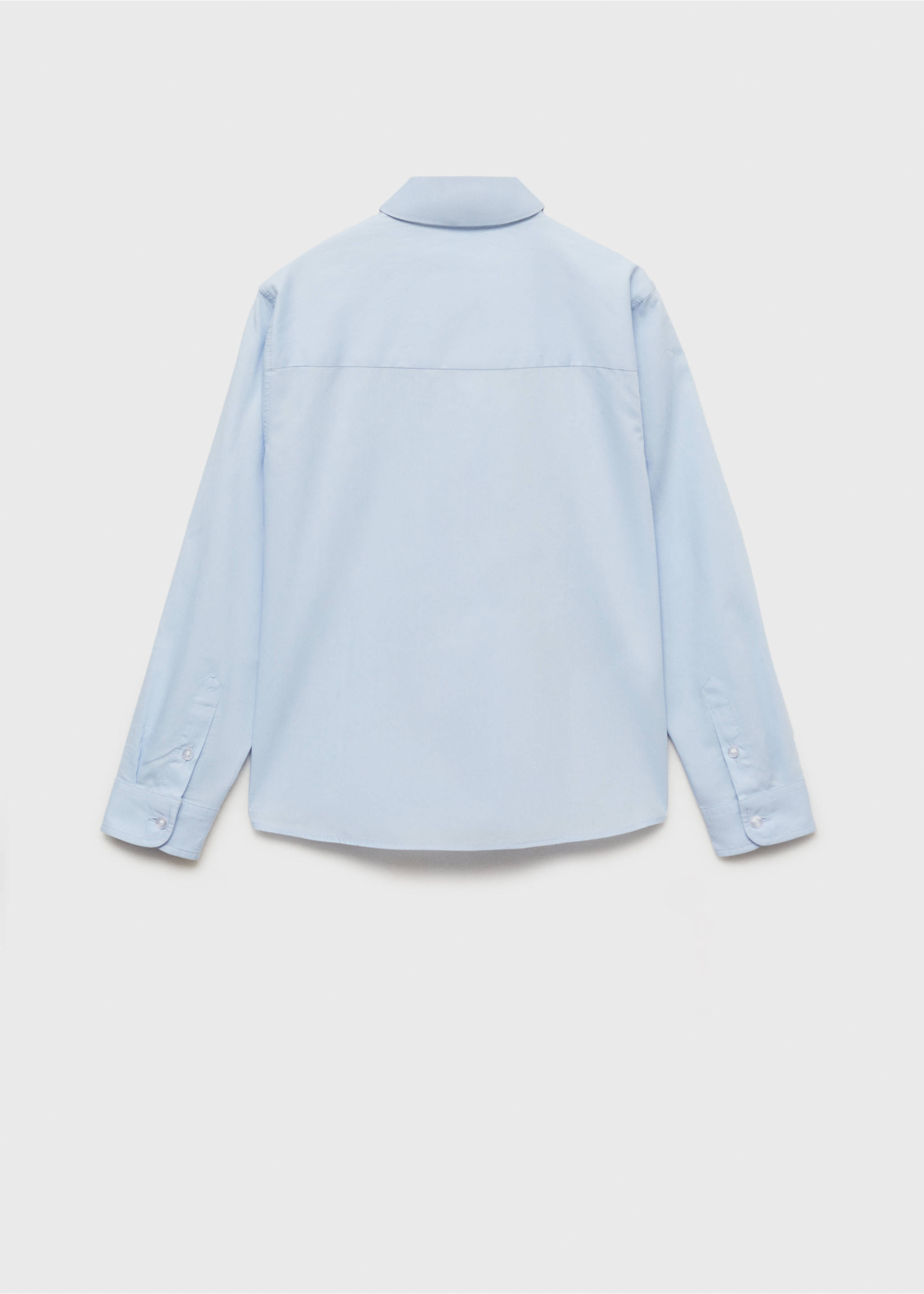 Oxford cotton shirt - Reverse of the article, Sky Blue. Ref: 17095795-00.