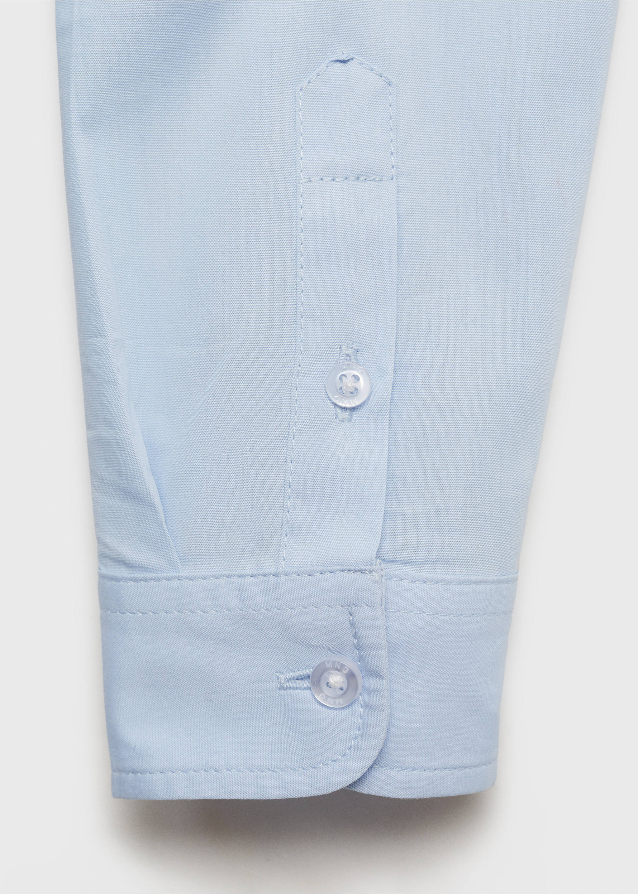 Oxford cotton shirt - Details of the article 0, Sky Blue. Ref: 17095795-00.