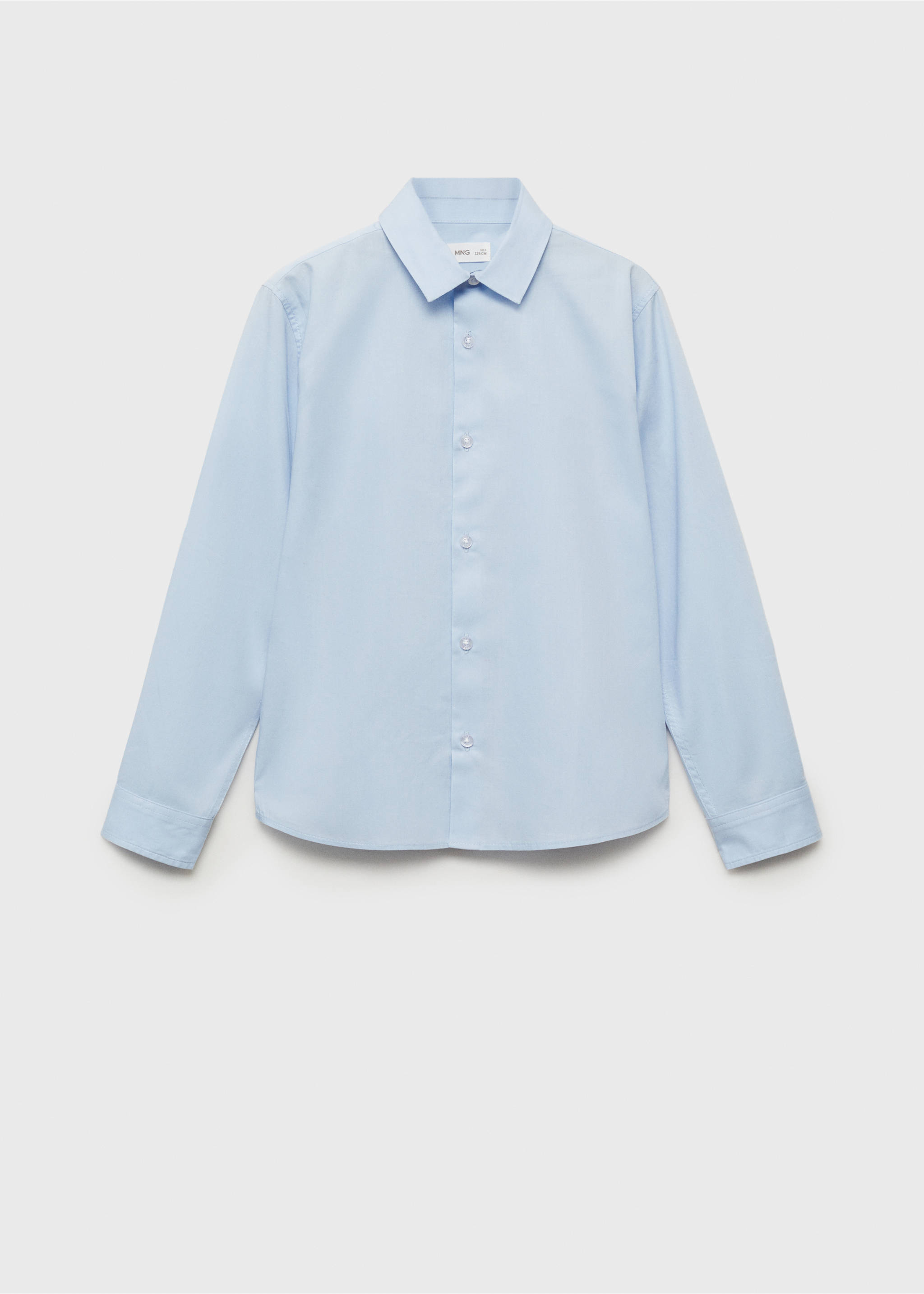 Oxford cotton shirt - Article without model, Sky Blue. Ref: 17095795-00.