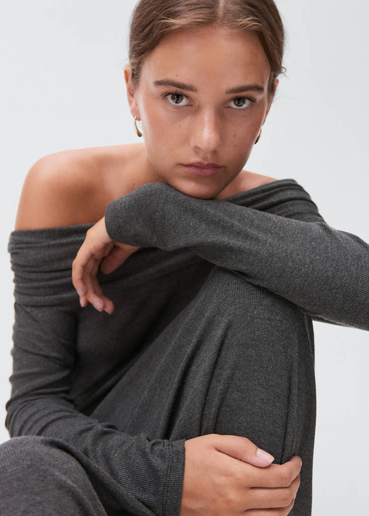 Off-shoulders dress — Grey