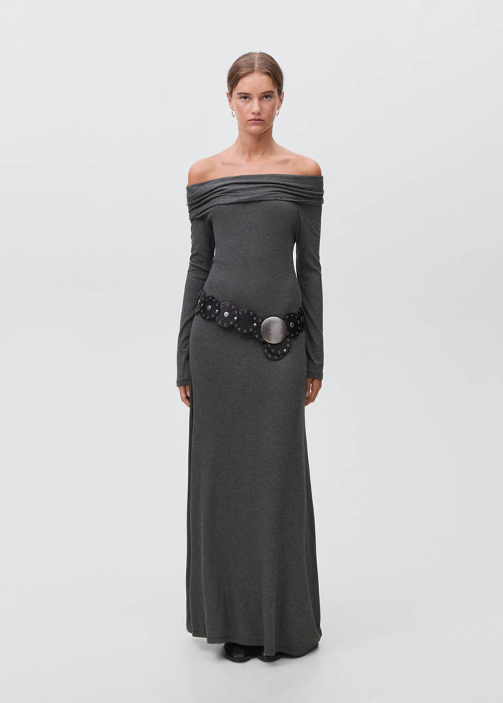 Off-shoulders dress — Grey