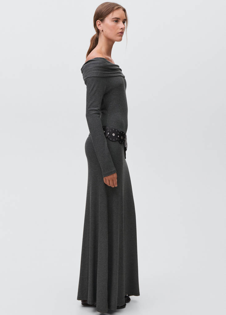 Off-shoulders dress — Grey