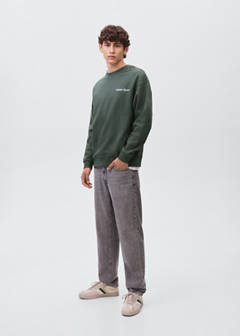 Printed embroidered sweatshirt — Green 2