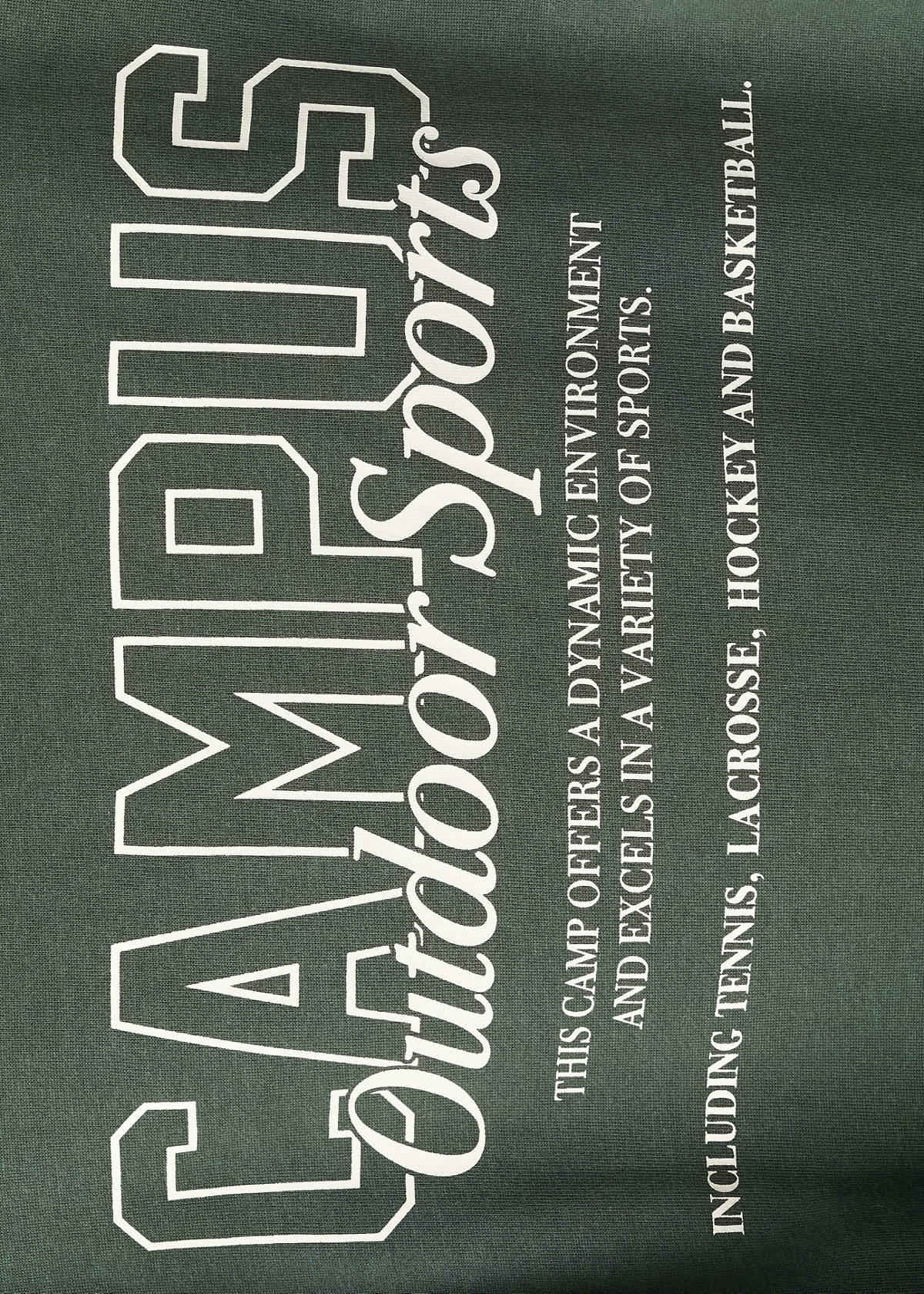 Printed embroidered sweatshirt — Green