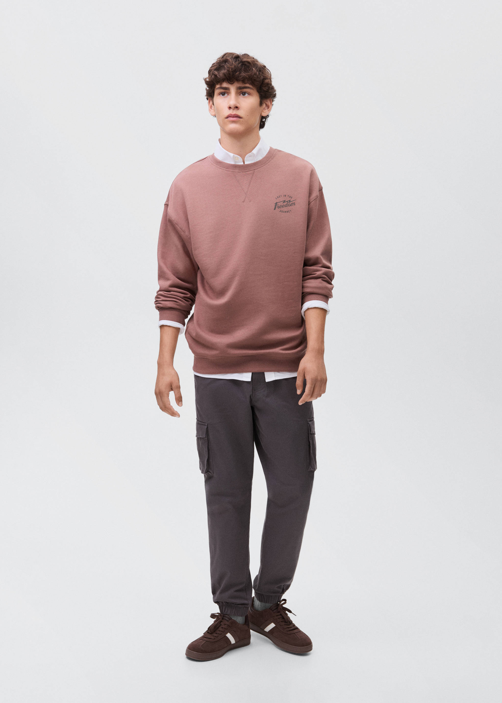 Sudadera algodón estampada - Plano general