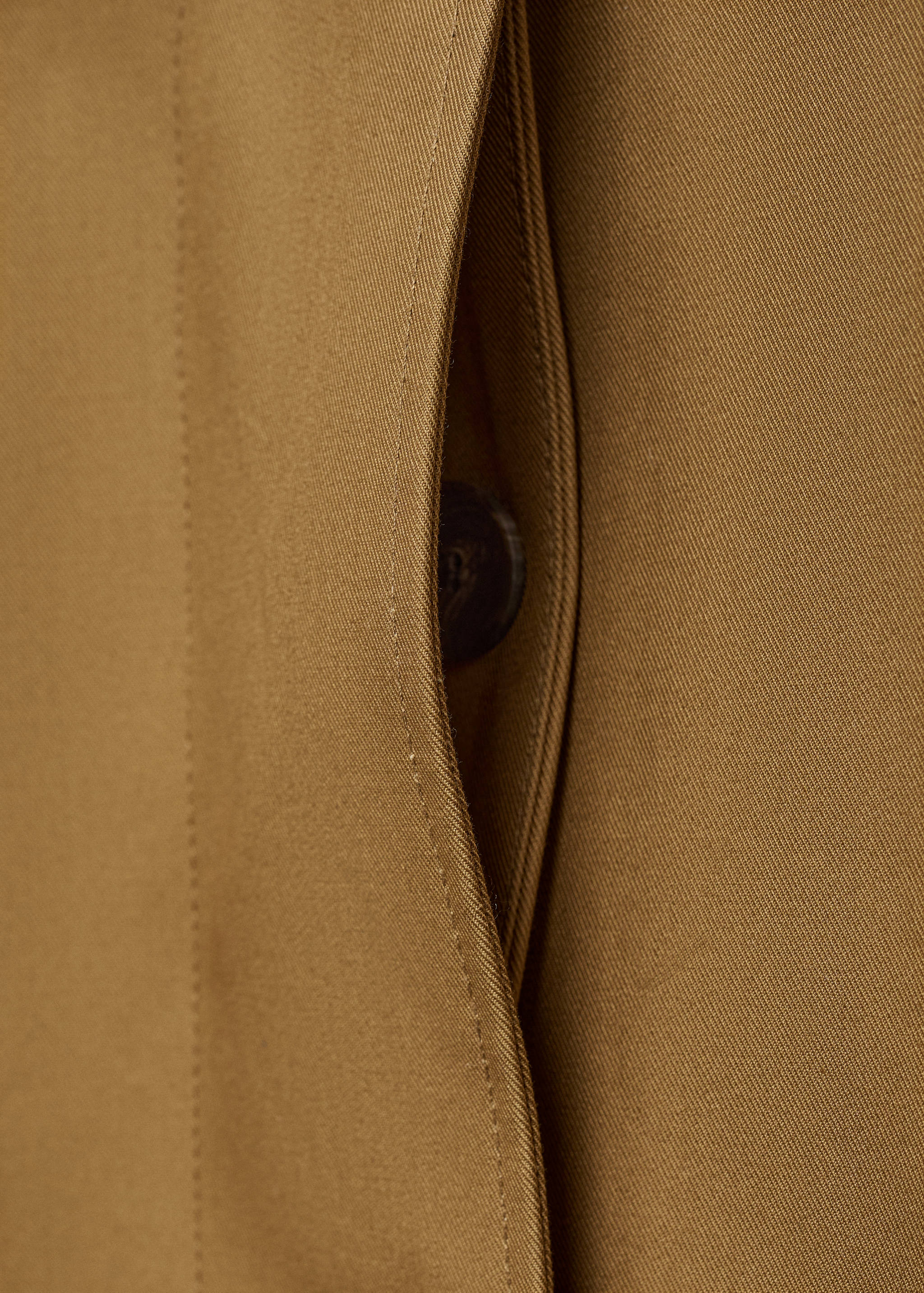 100% cotton long trench coat - Details of the article 8