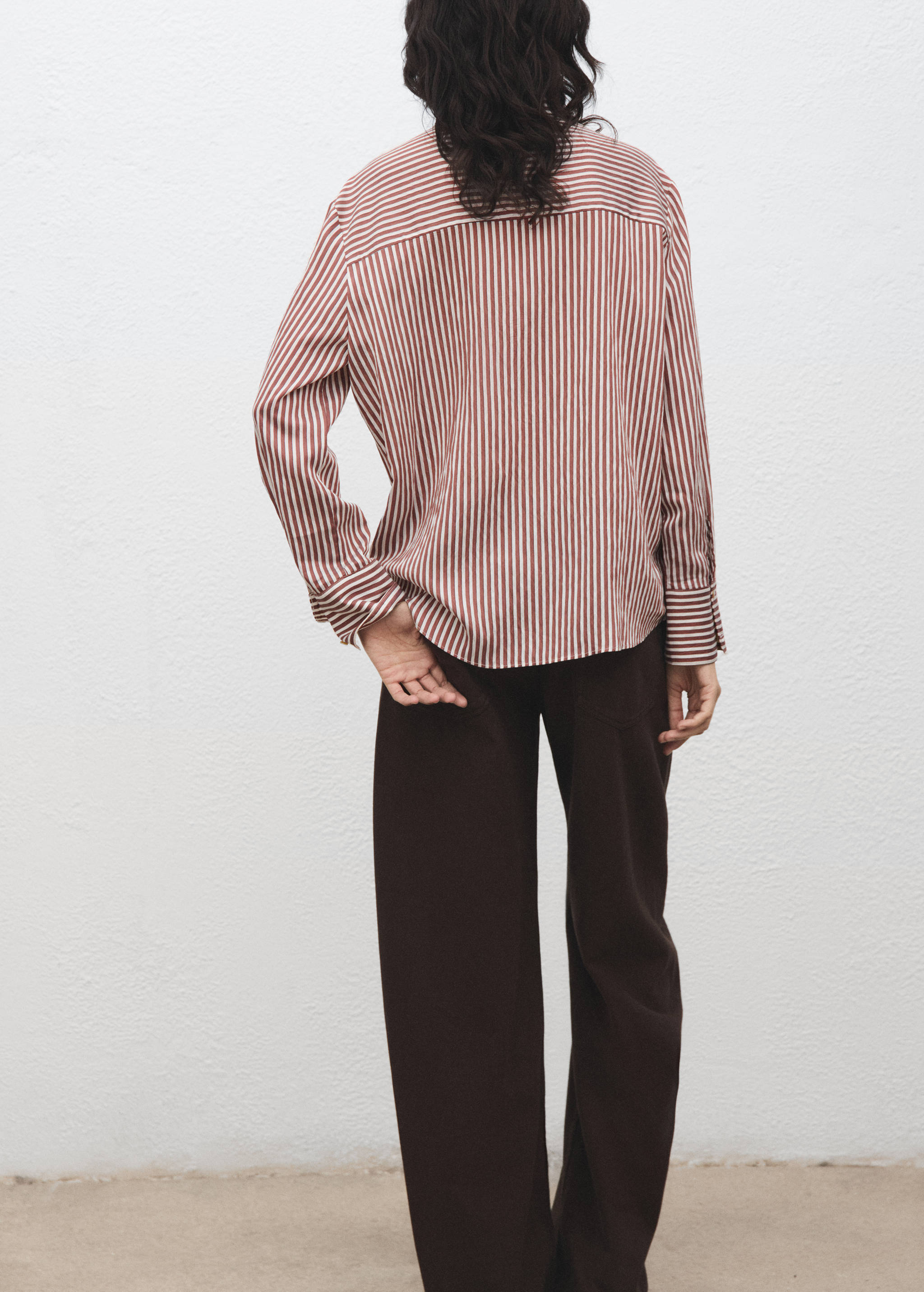 Striped straight shirt - Reverse of the article