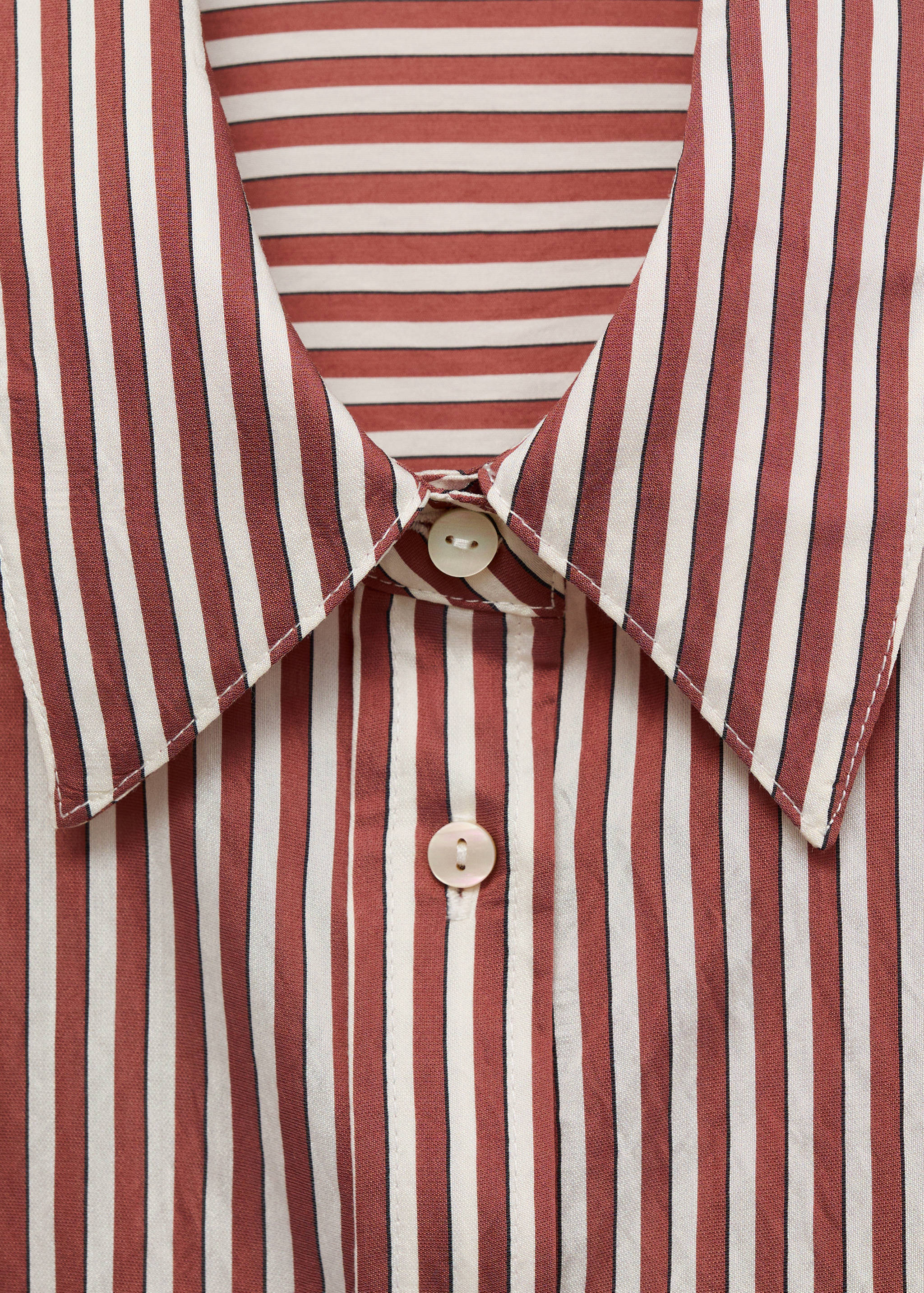 Striped straight shirt - Details of the article 8