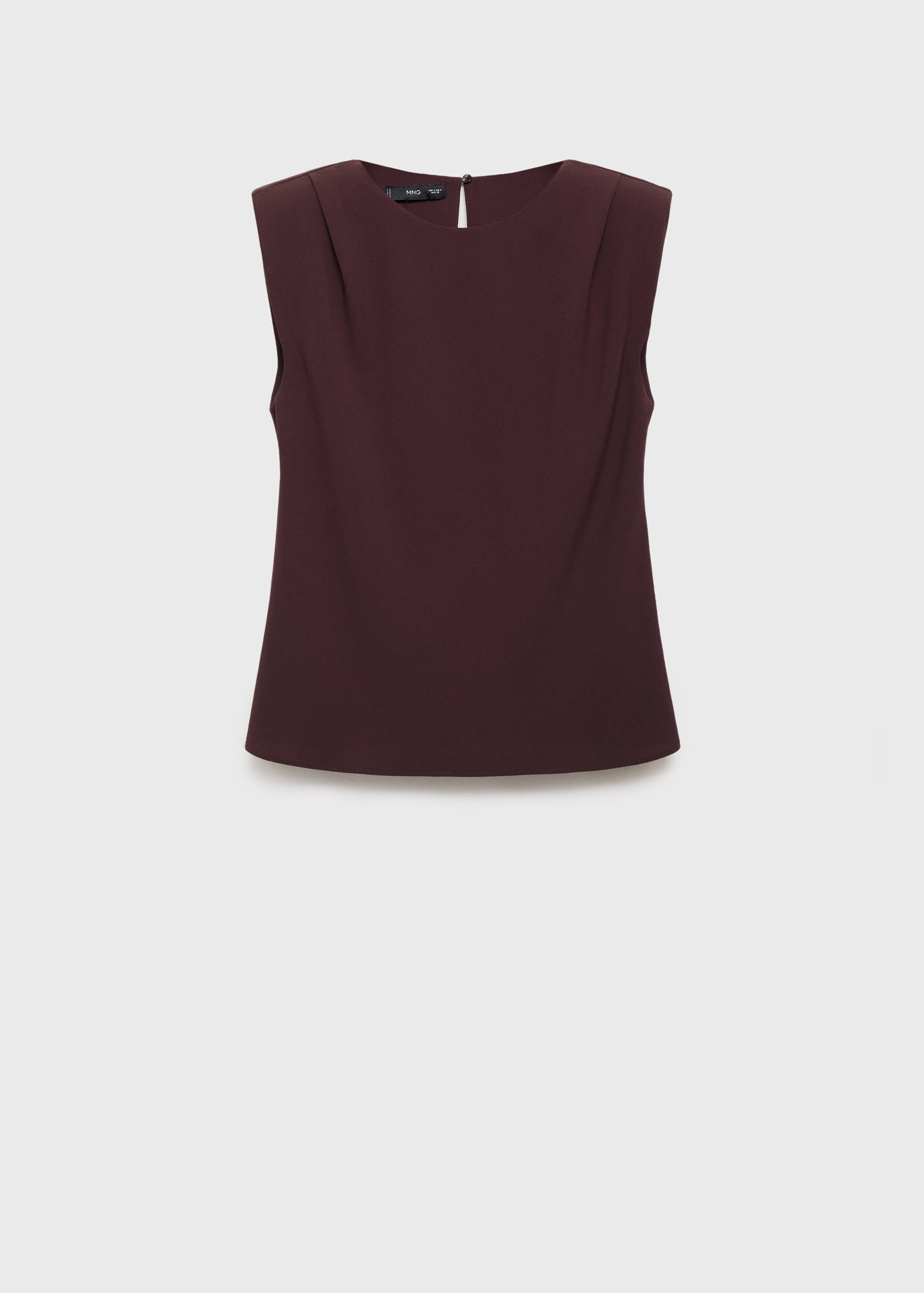 Ruched blouse with shoulder pads - Article without model