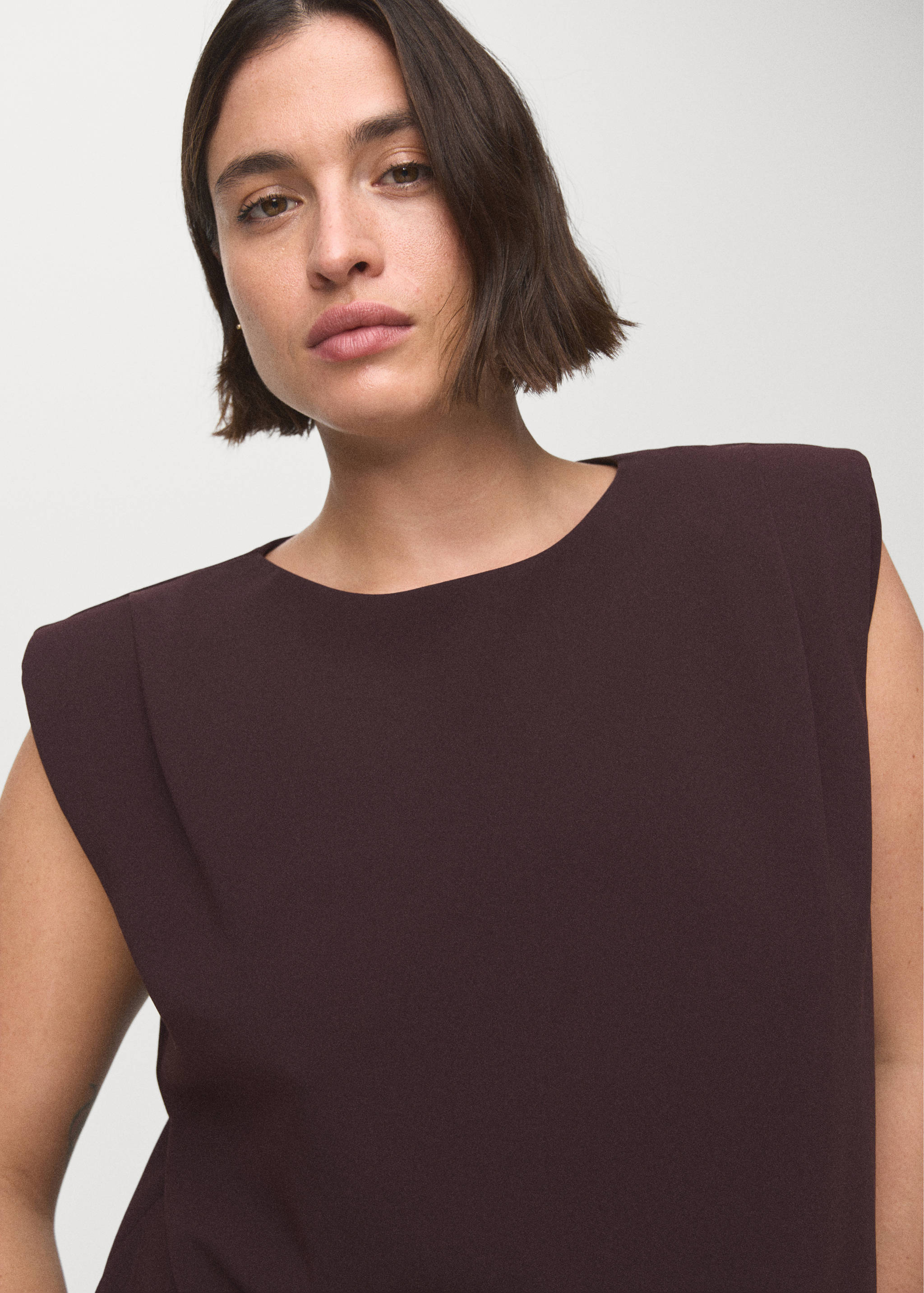 Ruched blouse with shoulder pads - Details of the article 4