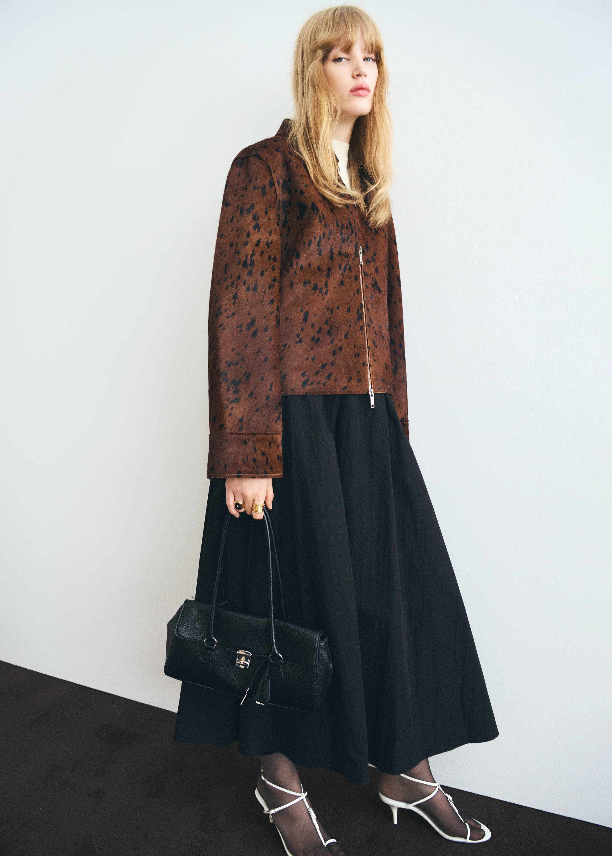 Veste 100 % cuir imitation fourrure - Détail de l'article 1