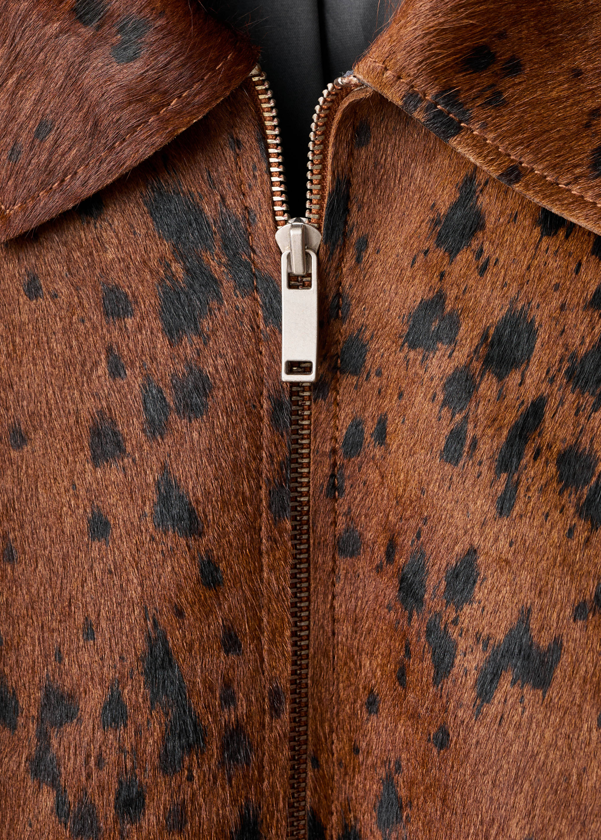 Veste 100 % cuir imitation fourrure - Détail de l'article 8