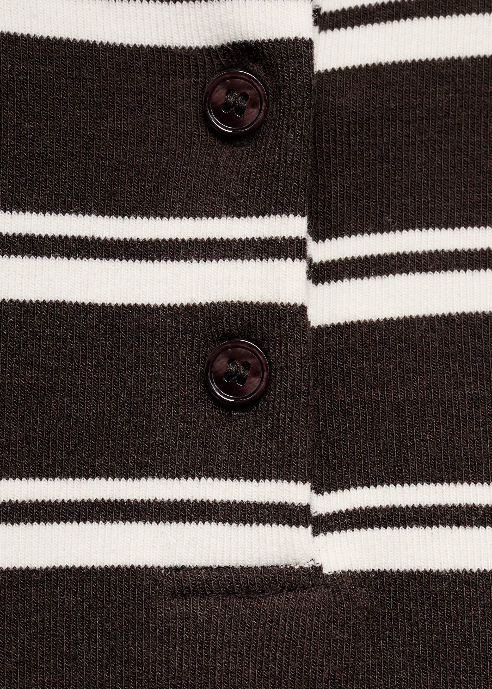 Striped polo-neck t-shirt - Details of the article 8