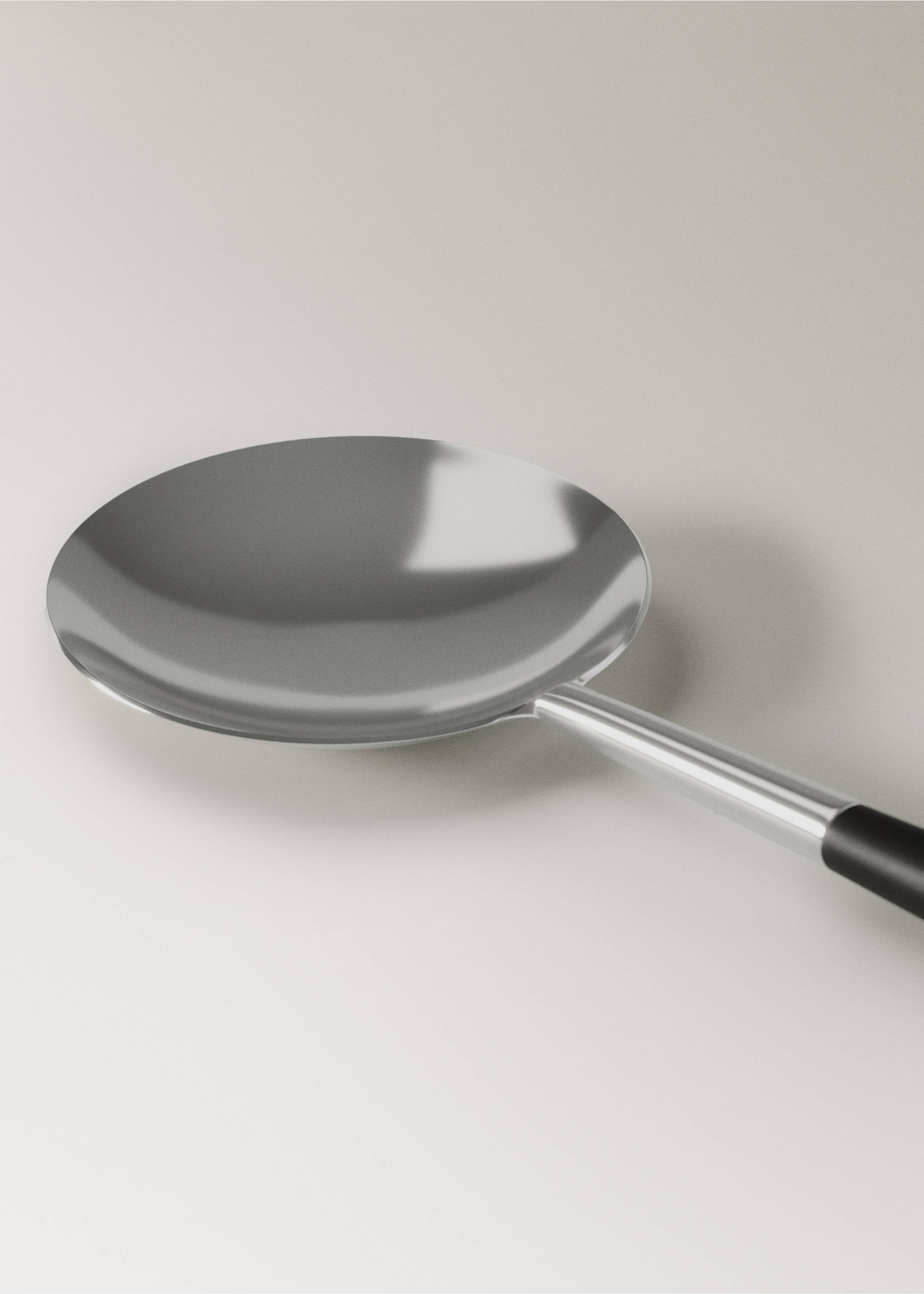 2-piece stainless steel serving cutlery set - Details of the article 2, Black. Ref: 17095809-00.