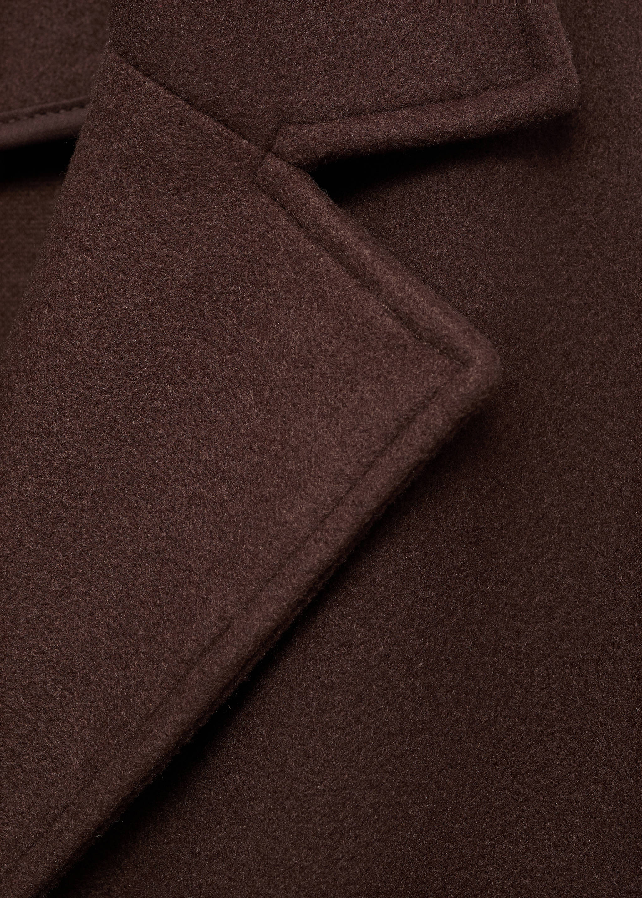 双排扣中长款大衣 - null