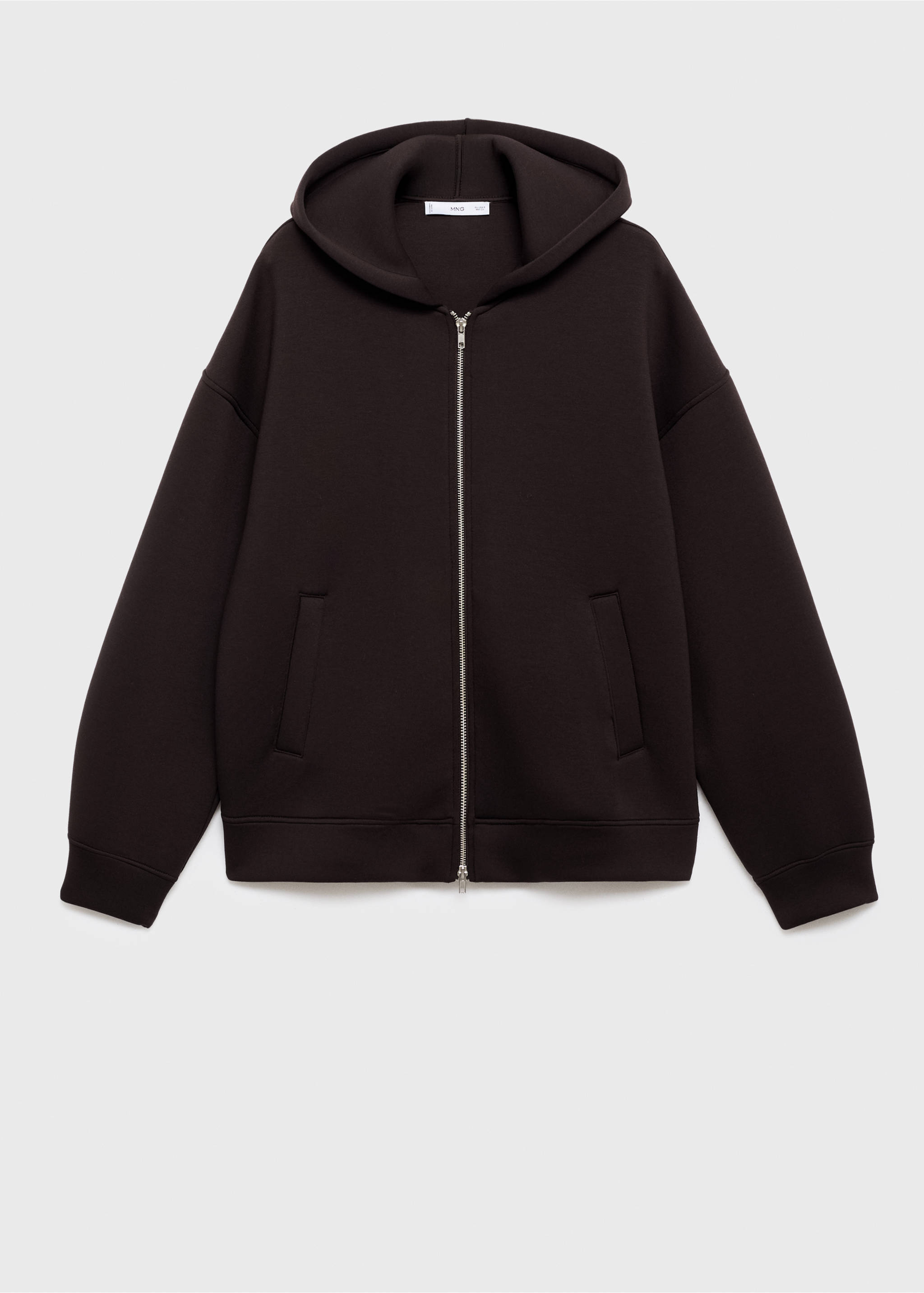Oversized hooded jacket - Article without model, Brown. Ref: 17095814-00.