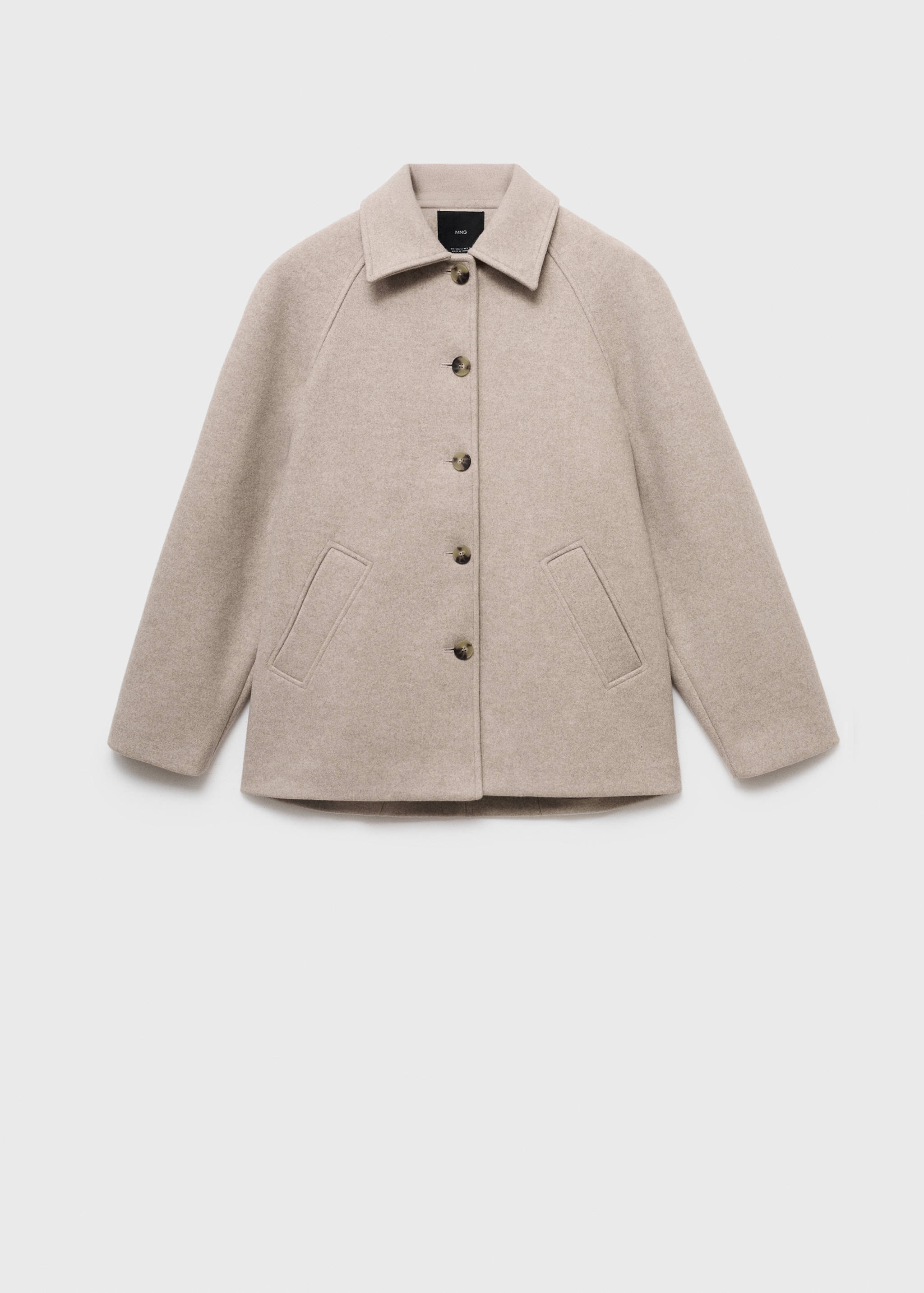 Short coat with notched lapel collar - Article without model
