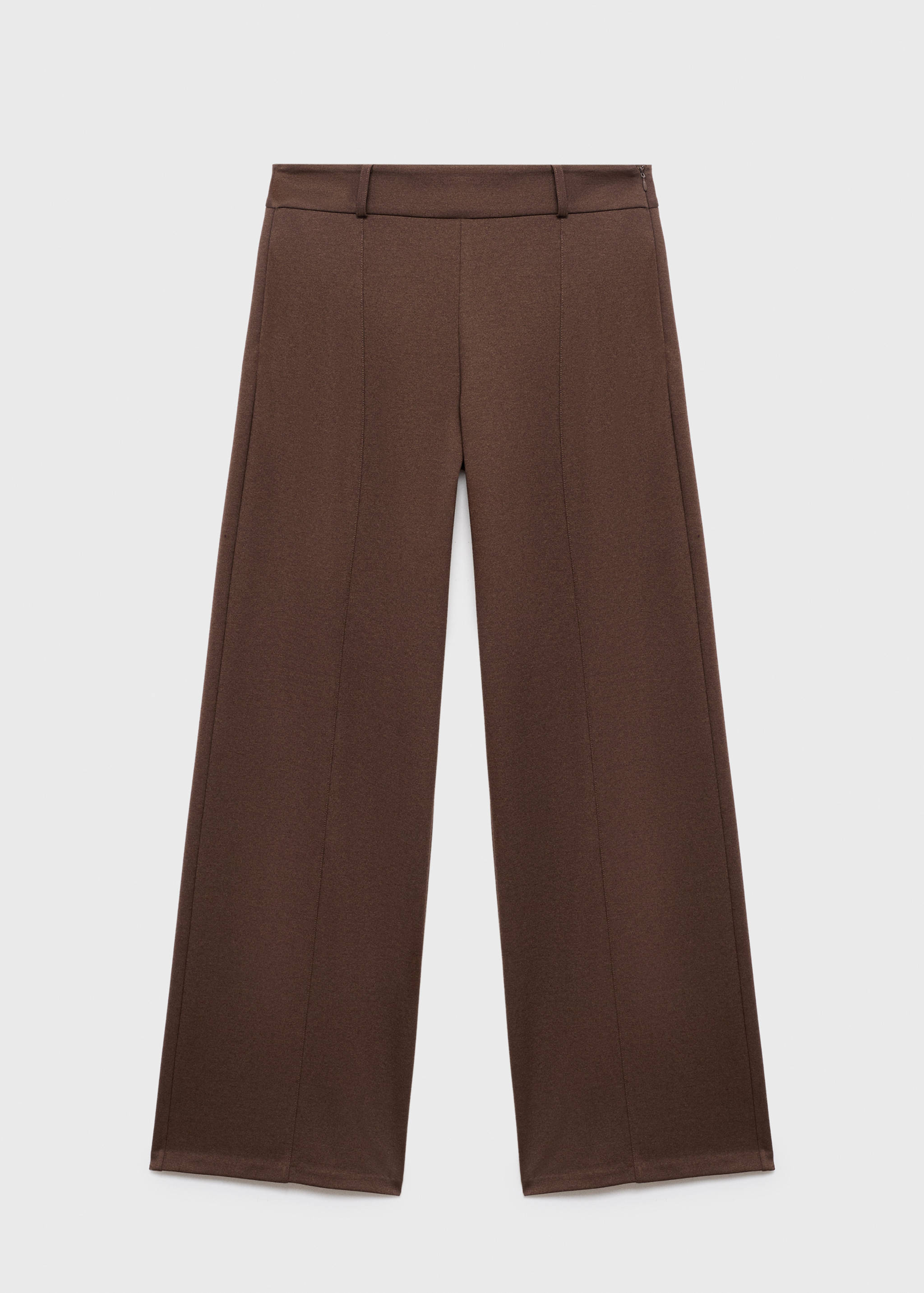 High-waisted wide leg trousers with belt loops - Article without model