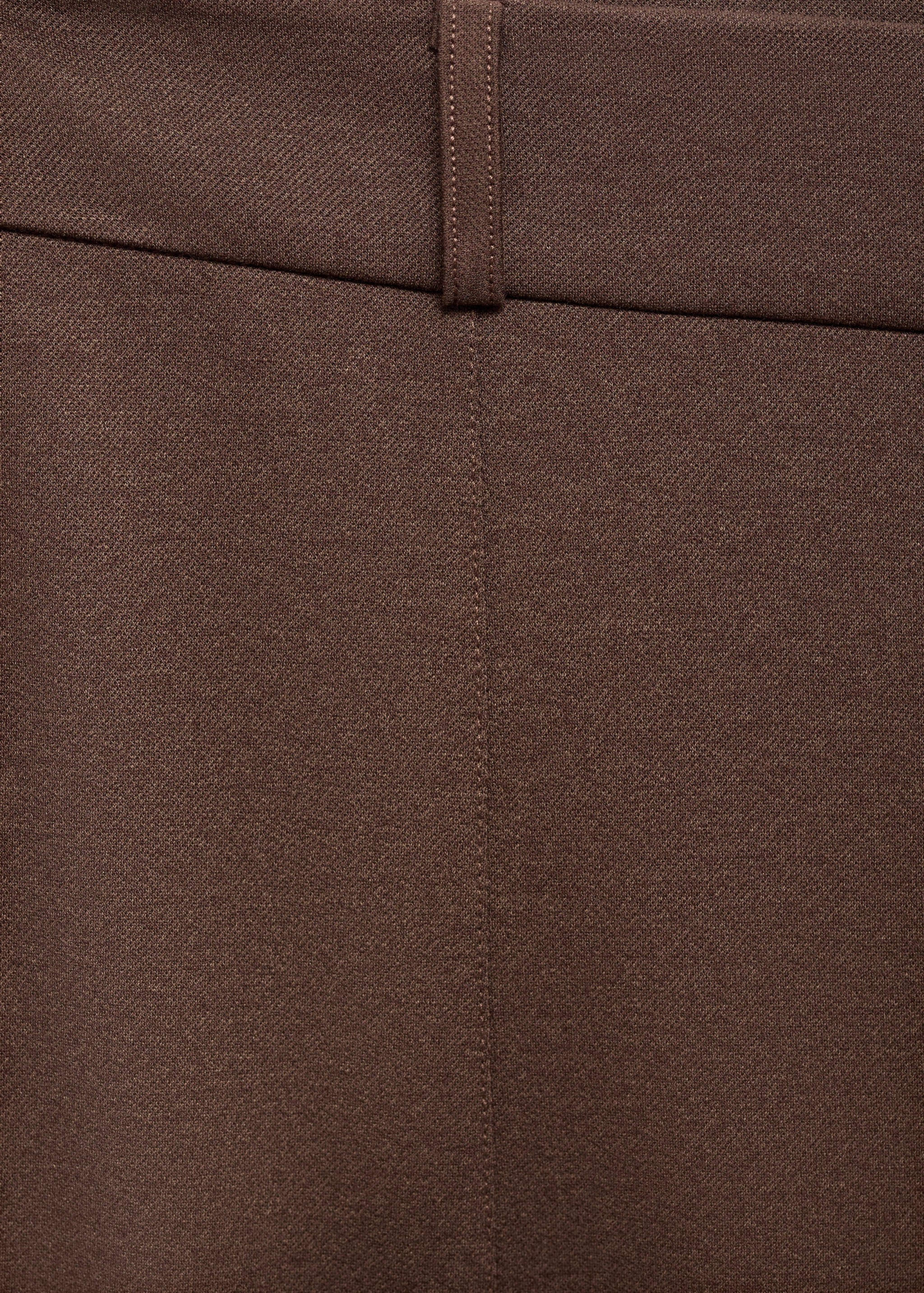 High-waisted wide leg trousers with belt loops - Details of the article 8