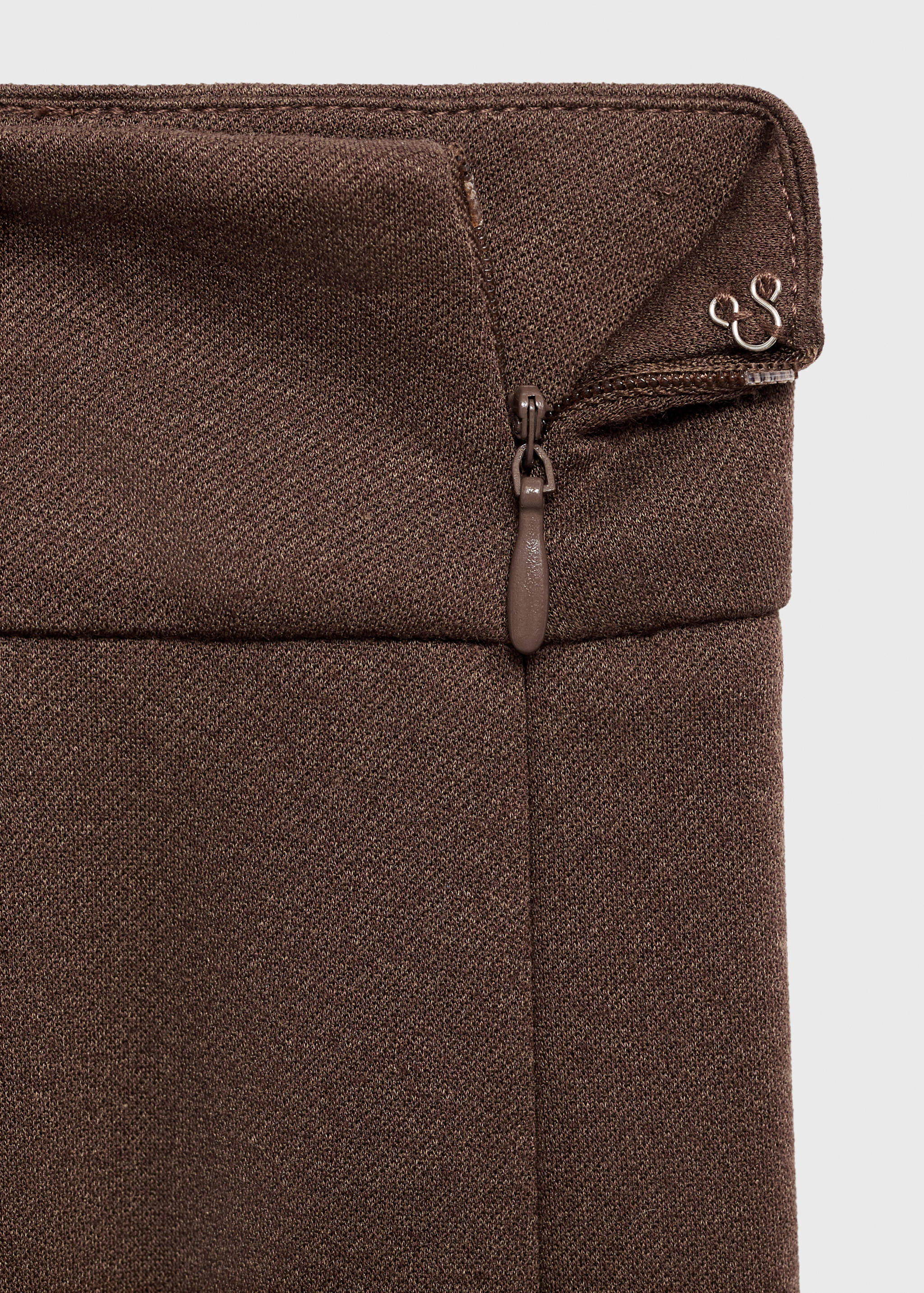 High-waisted wide leg trousers with belt loops - Details of the article 0