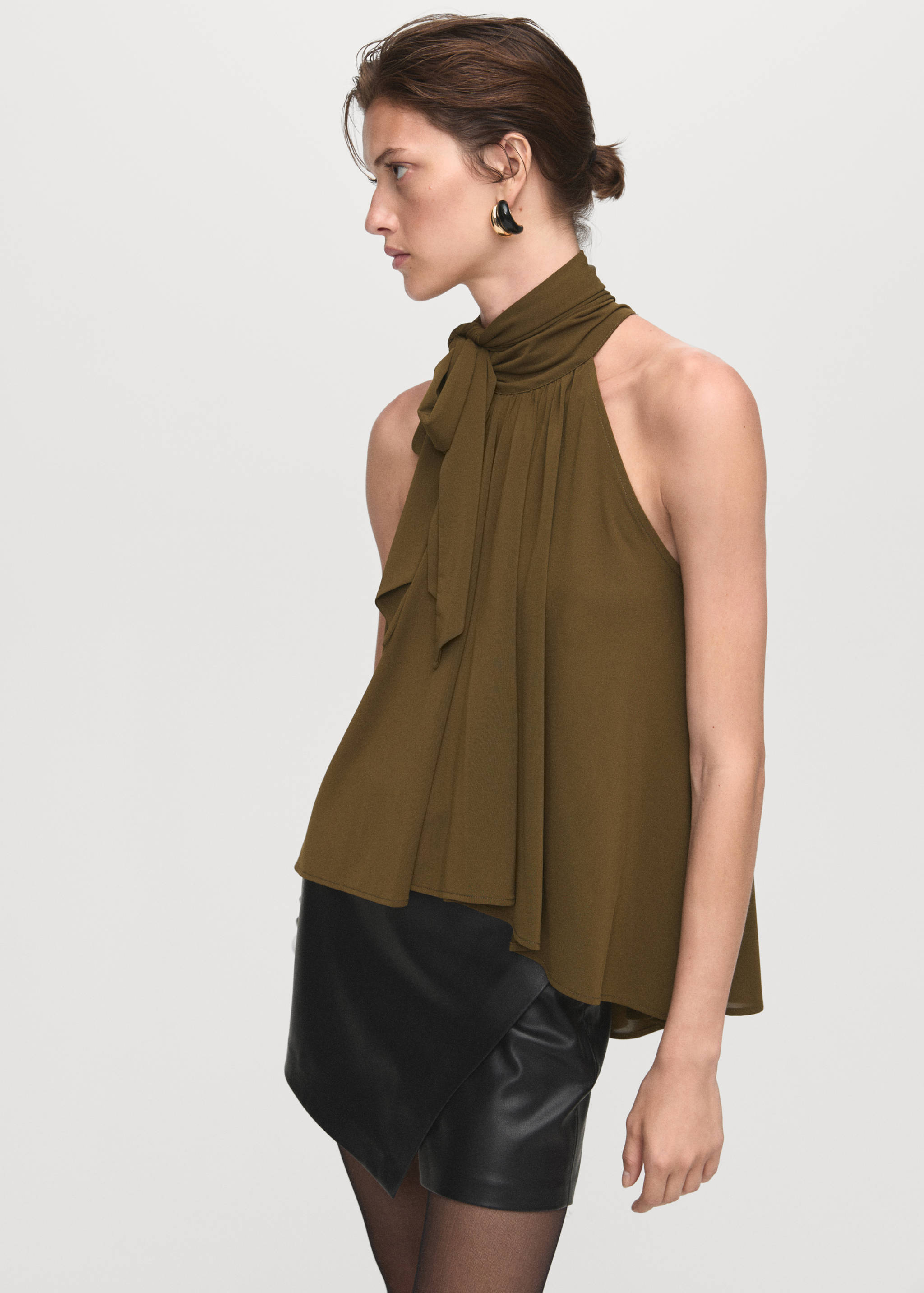 Halter top with bow - Medium plane