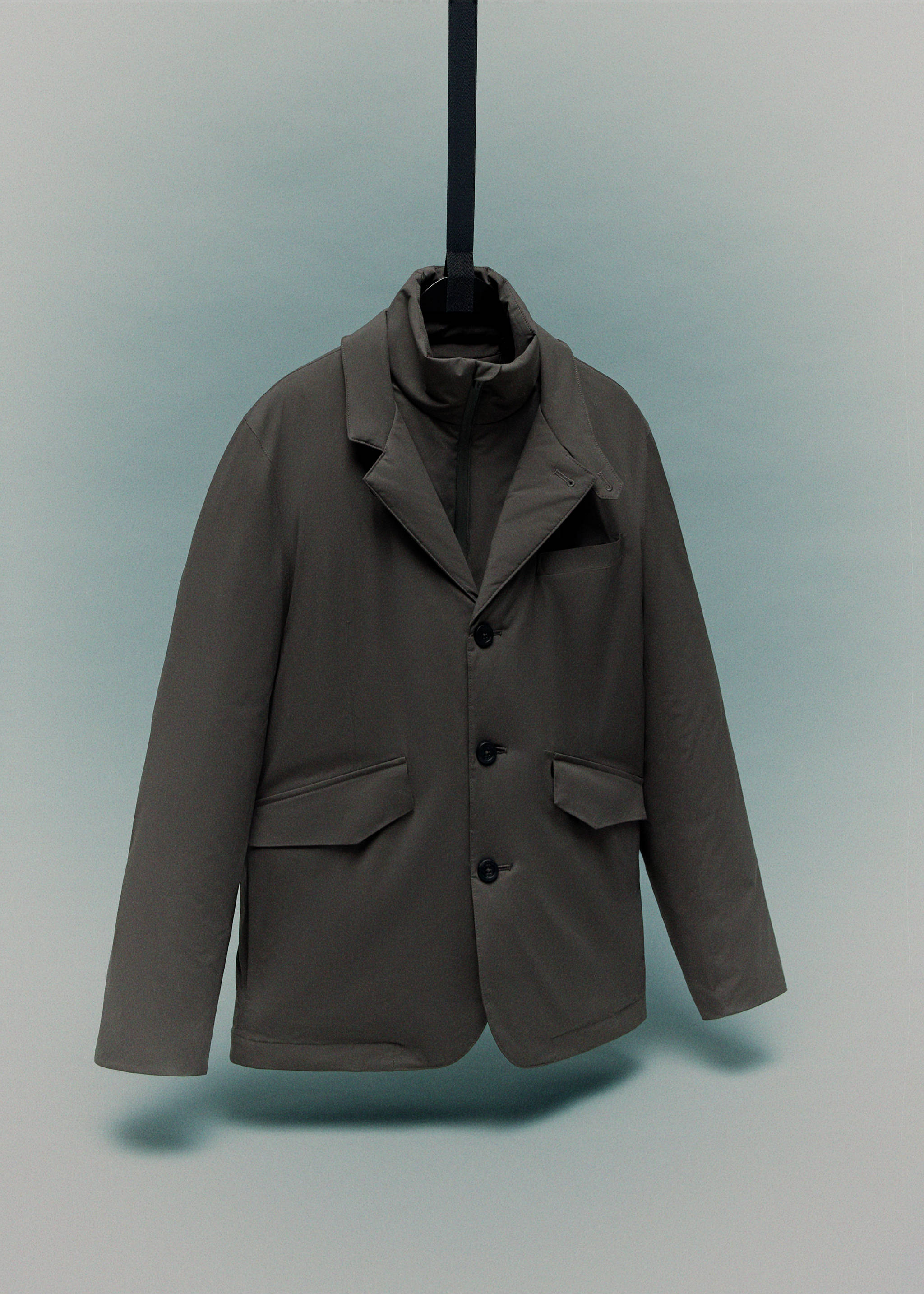 Chaqueta packable waterproof acolchada Thermolite® - Detalle del artículo 9, Marrón medio. Ref: 17095967-00.