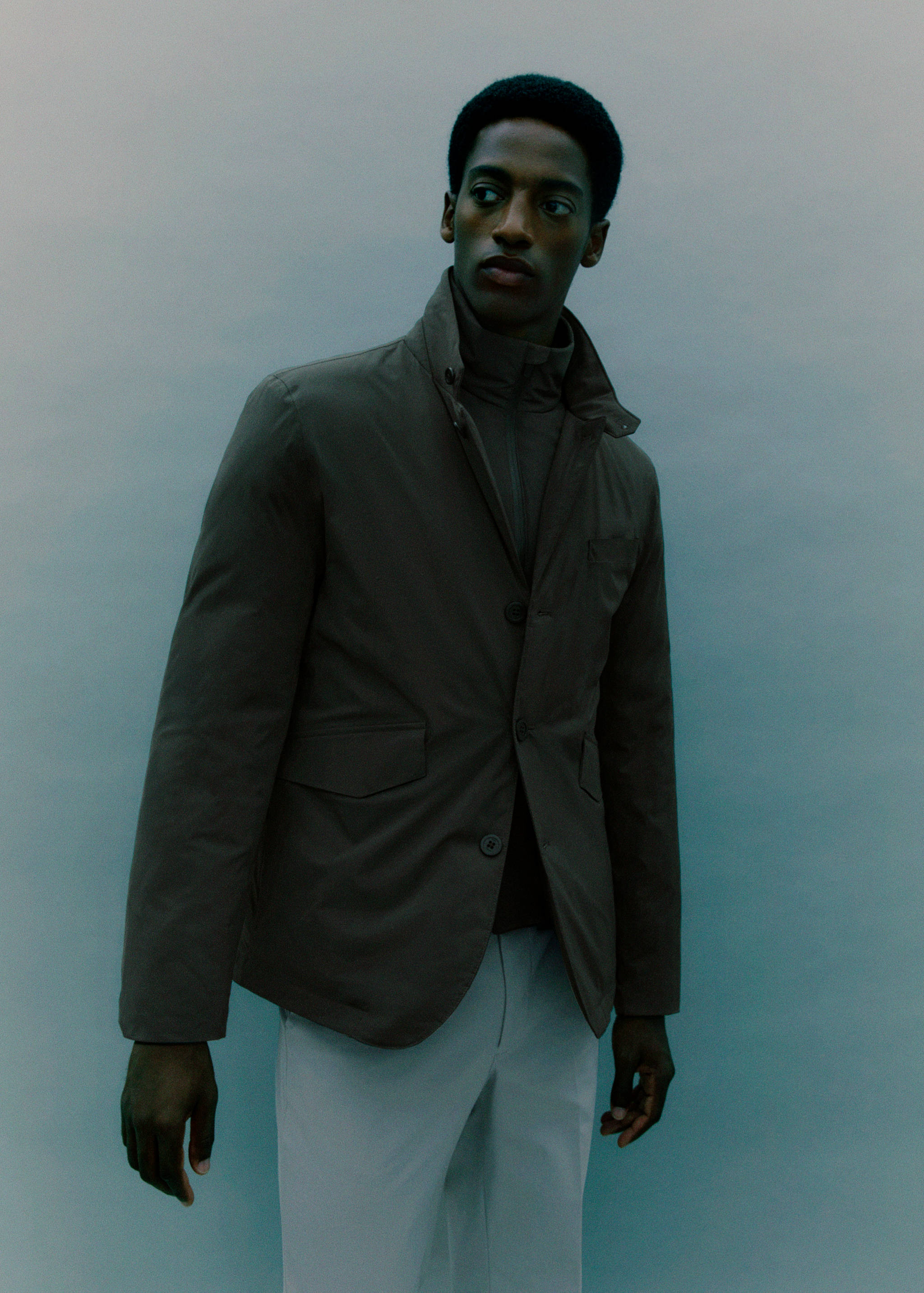 Chaqueta packable waterproof acolchada Thermolite® - Detalle del artículo 5, Marrón medio. Ref: 17095967-00.