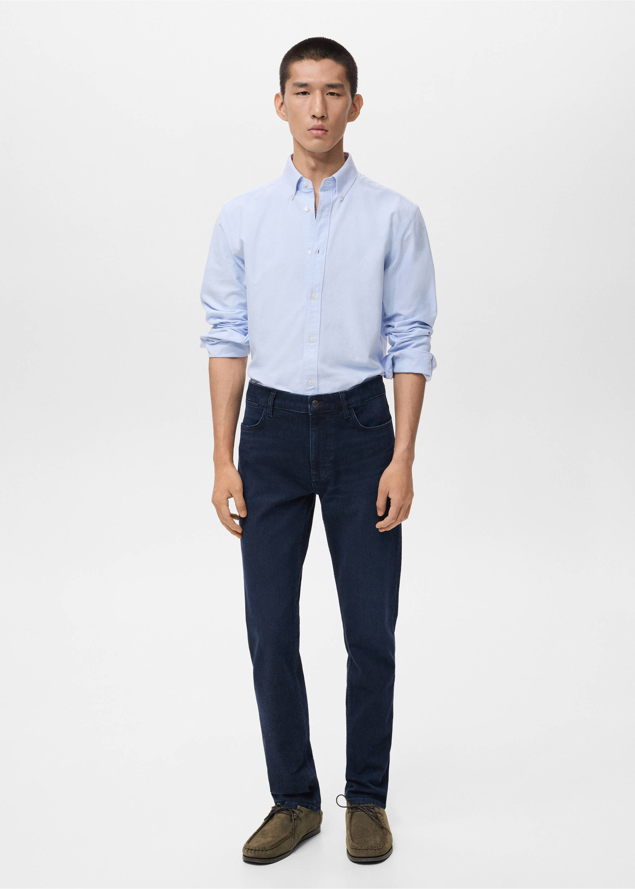 Jeans Patrick slim fit lavado oscuro - Plano general, Azul oscuro intenso. Ref: 17095968-00.
