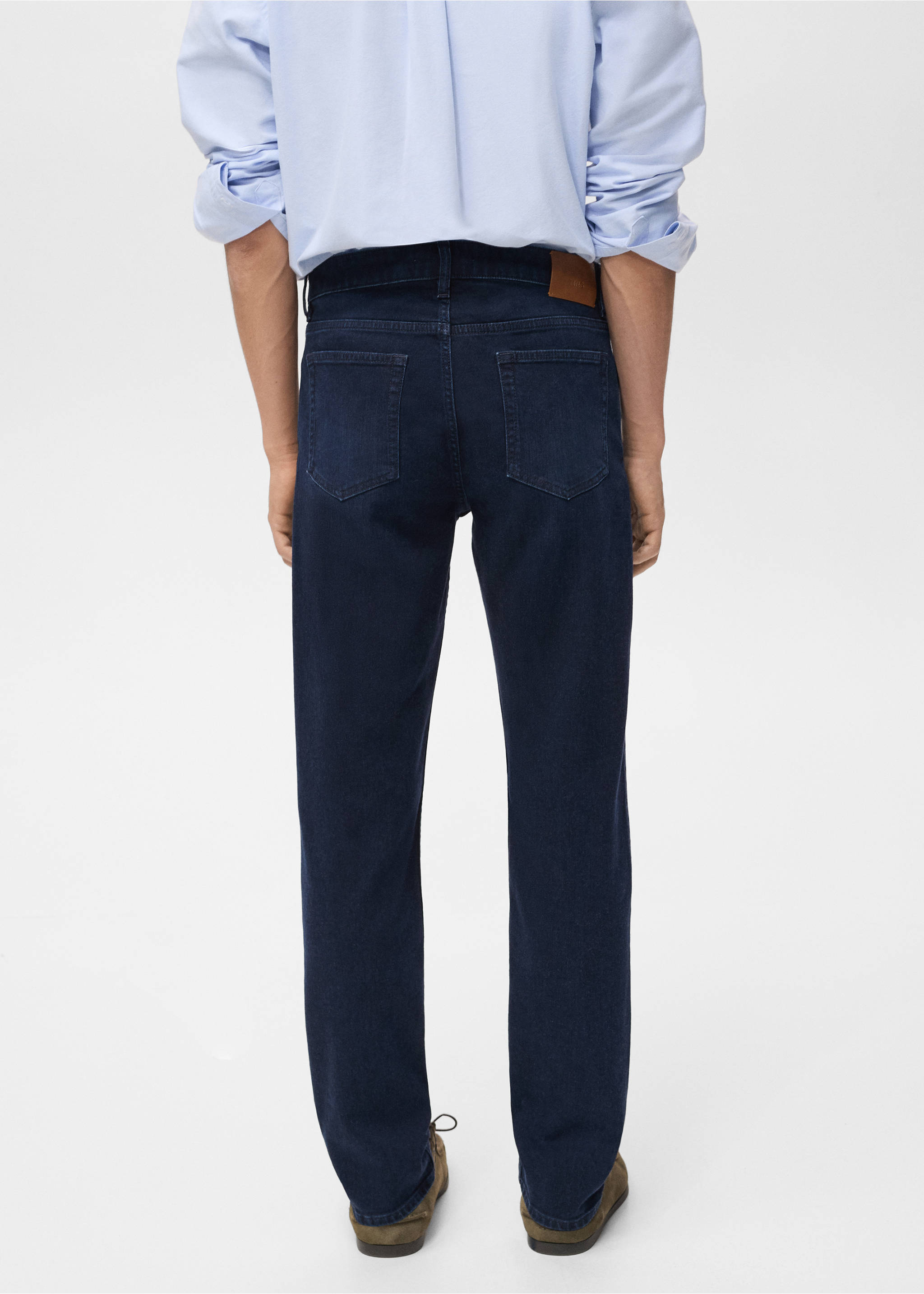 Jeans Patrick slim fit lavado oscuro - Reverso del artículo, Azul oscuro intenso. Ref: 17095968-00.