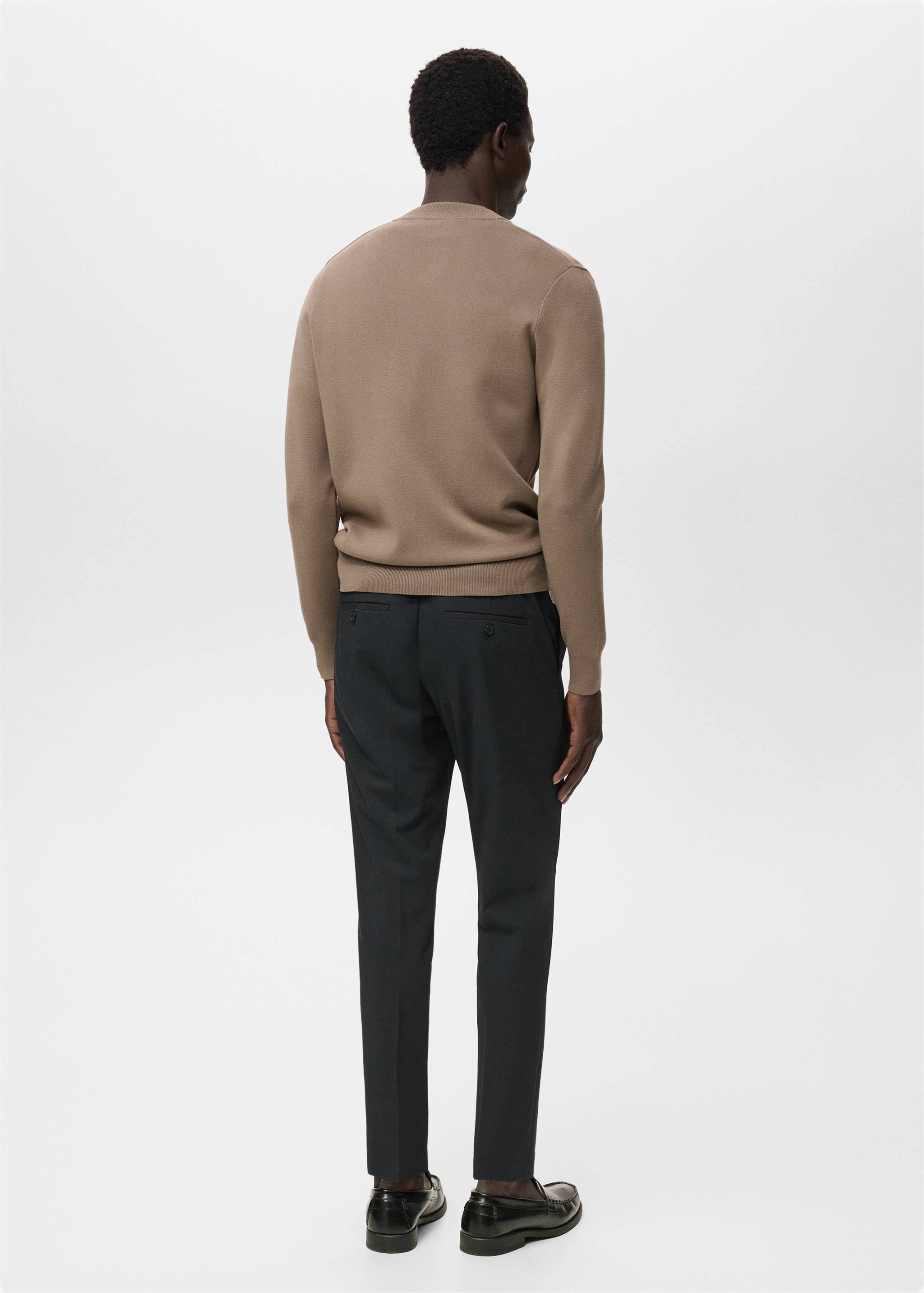 Cárdigan punto cremallera - Reverso del artículo